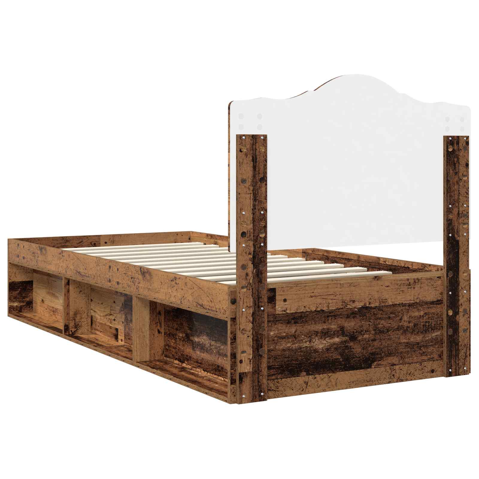 Cadre de lit Bois ancien 100 x 200 cm Pin massif - XIOS