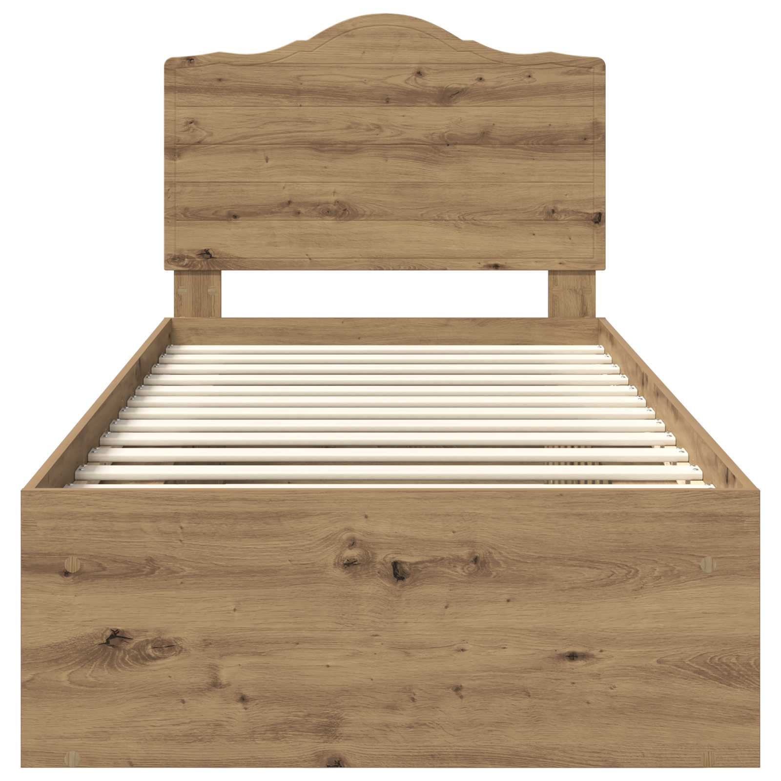 Cadre de lit Chêne artisan 100 x 200 cm Pin massif - XIOS