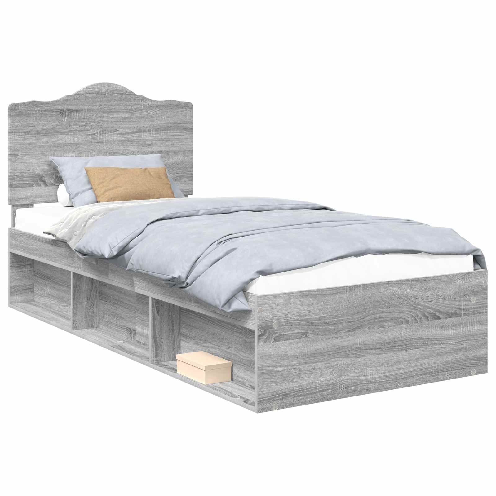 Cadre de lit Gris Sonoma 90 x 200 cm Pin massif - XIOS