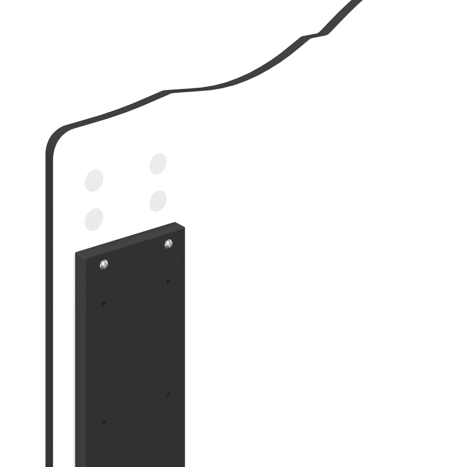 Cadre de lit avec tête de lit Noir 75 x 190 cm Pin massif - XIOS