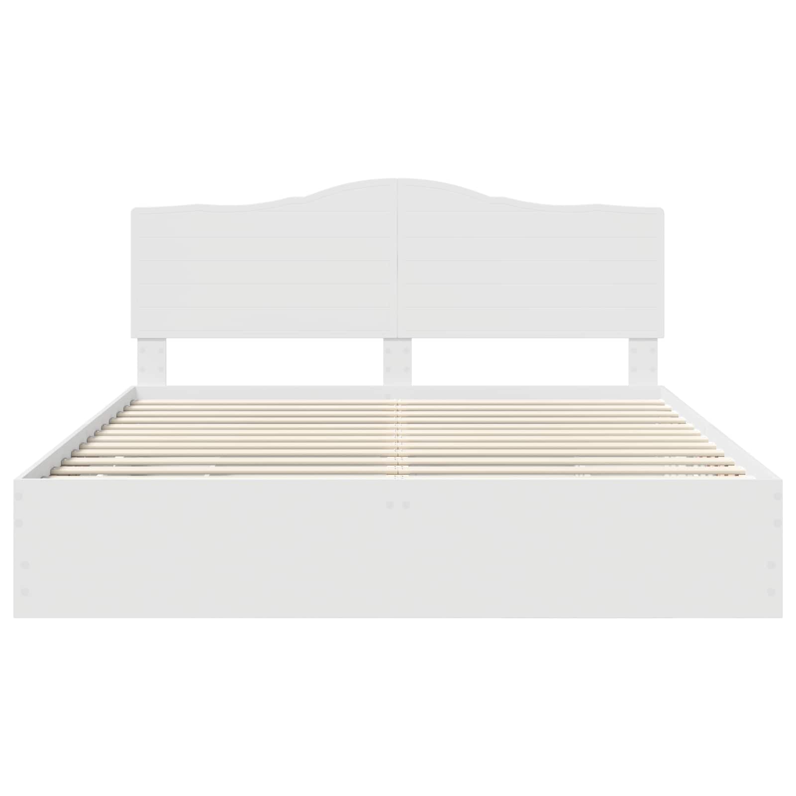 Cadre de lit avec tiroir Blanc 200 x 200 cm Bois Ingénierie - XIOS