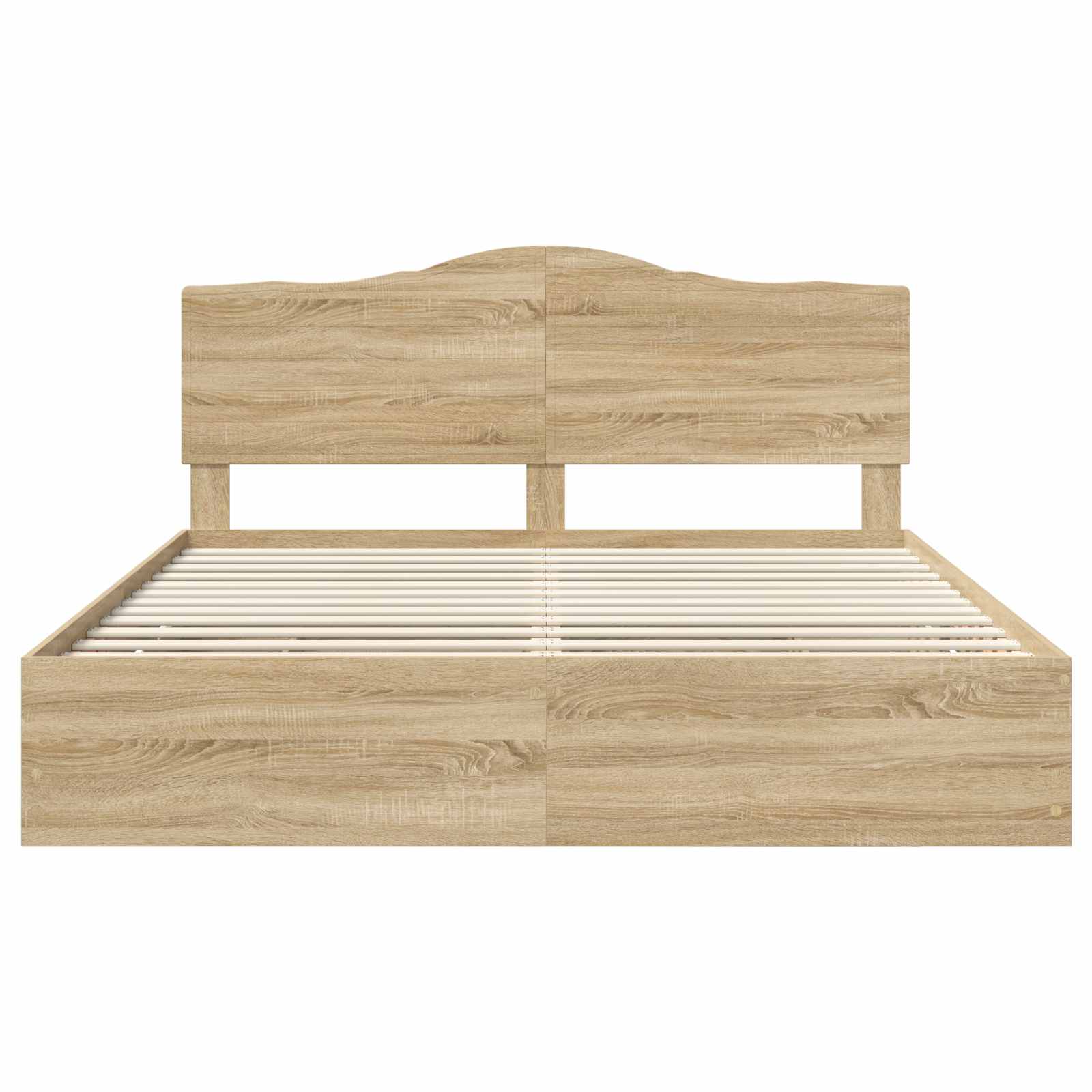 Cadre de lit Chêne Sonoma 200 x 200 cm Bois Ingénierie - XIOS