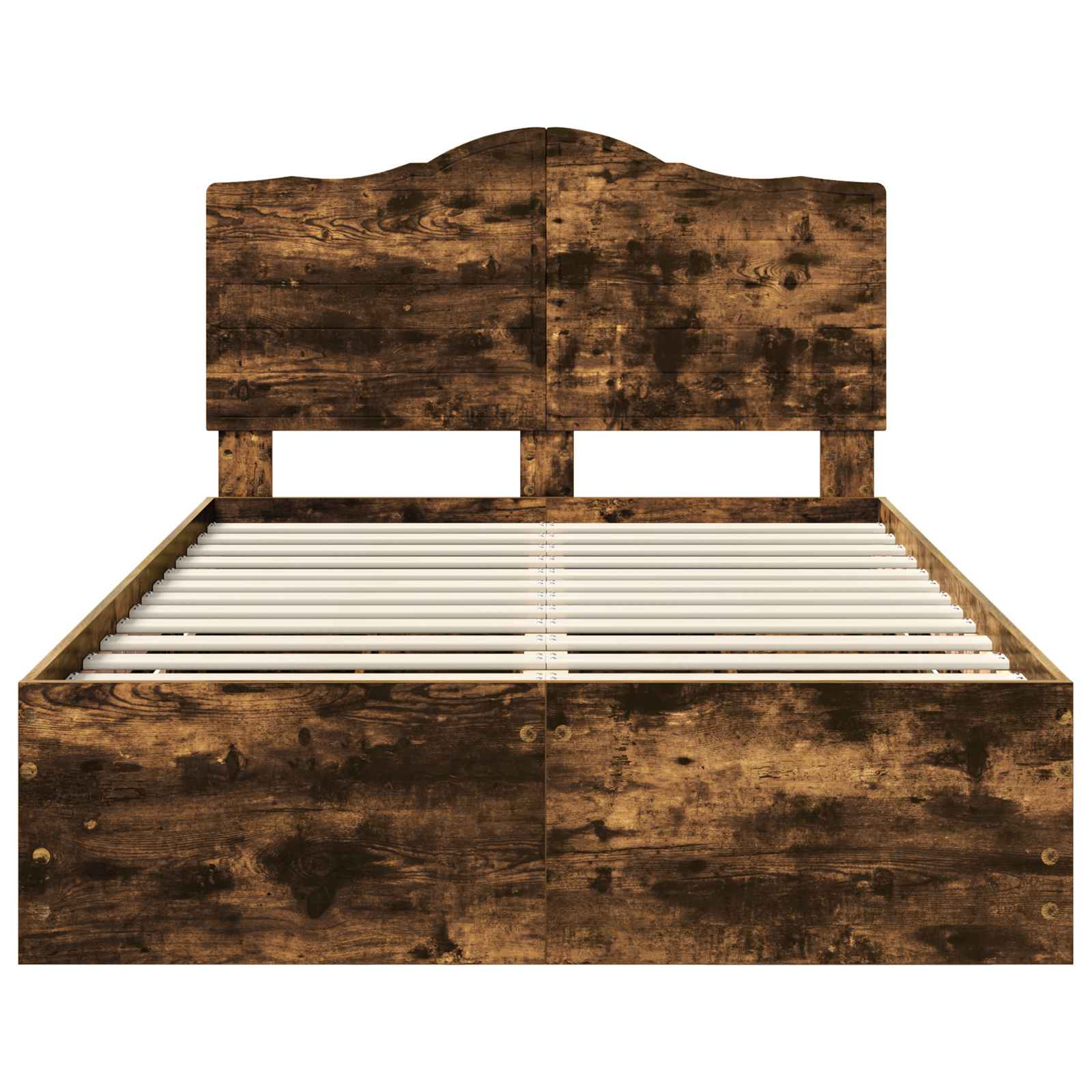 Cadre de lit Chêne Fumé 120 x 200 cm Bois Ingénierie - XIOS