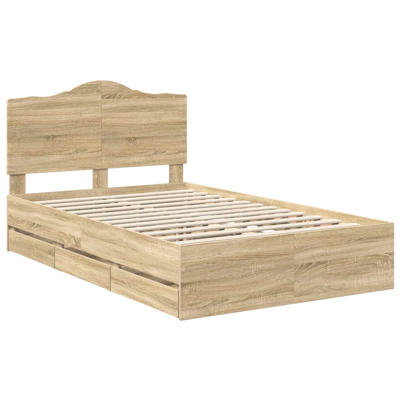 Cadre de lit Chêne Sonoma 120 x 190 cm Bois Ingénierie - XIOS