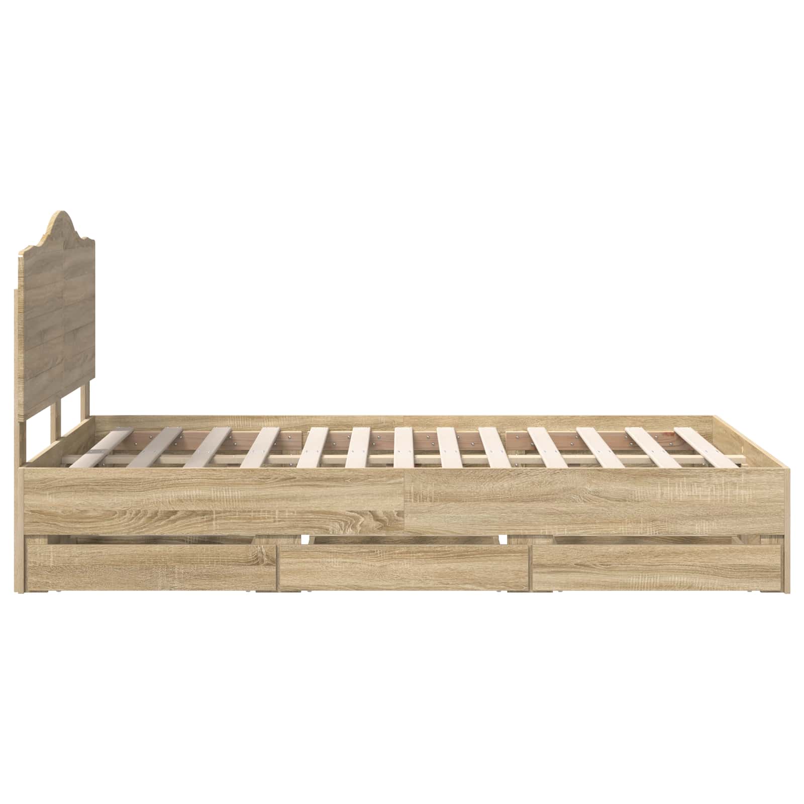 Cadre de lit Chêne Sonoma 120 x 190 cm Bois Ingénierie - XIOS