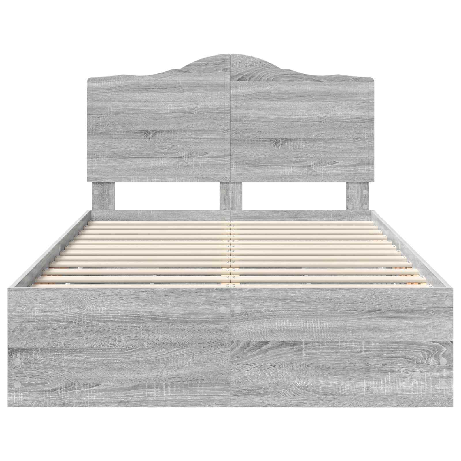 Cadre de lit Gris Sonoma 120 x 190 cm Bois Ingénierie - XIOS