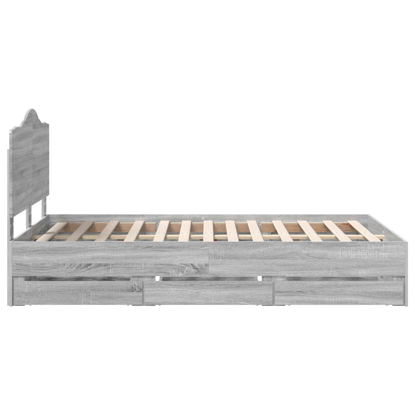 Cadre de lit Gris Sonoma 120 x 190 cm Bois Ingénierie - XIOS