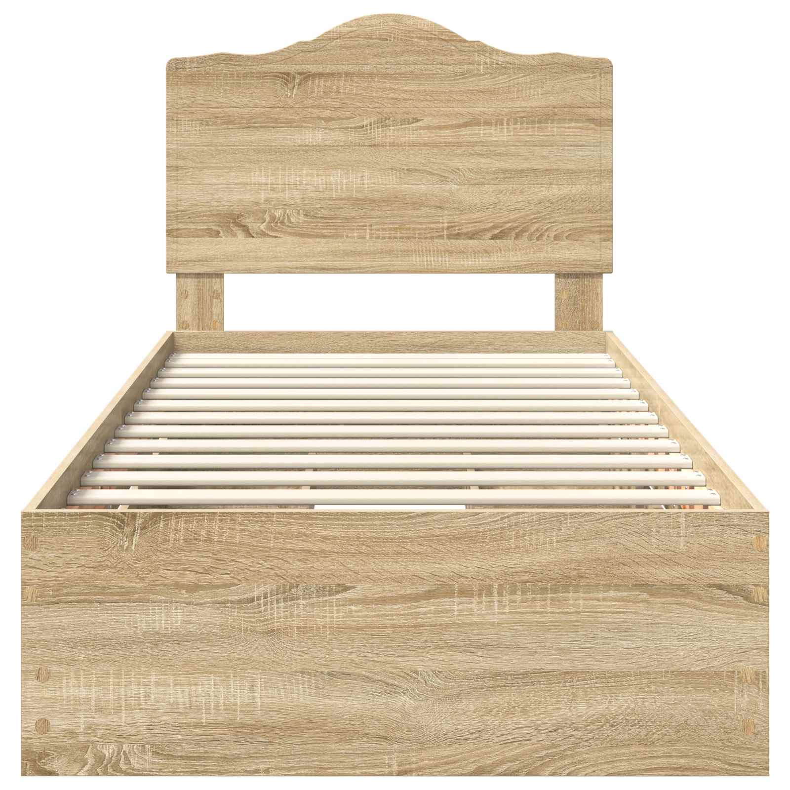 Cadre de lit Chêne Sonoma 100 x 200 cm Bois Ingénierie - XIOS