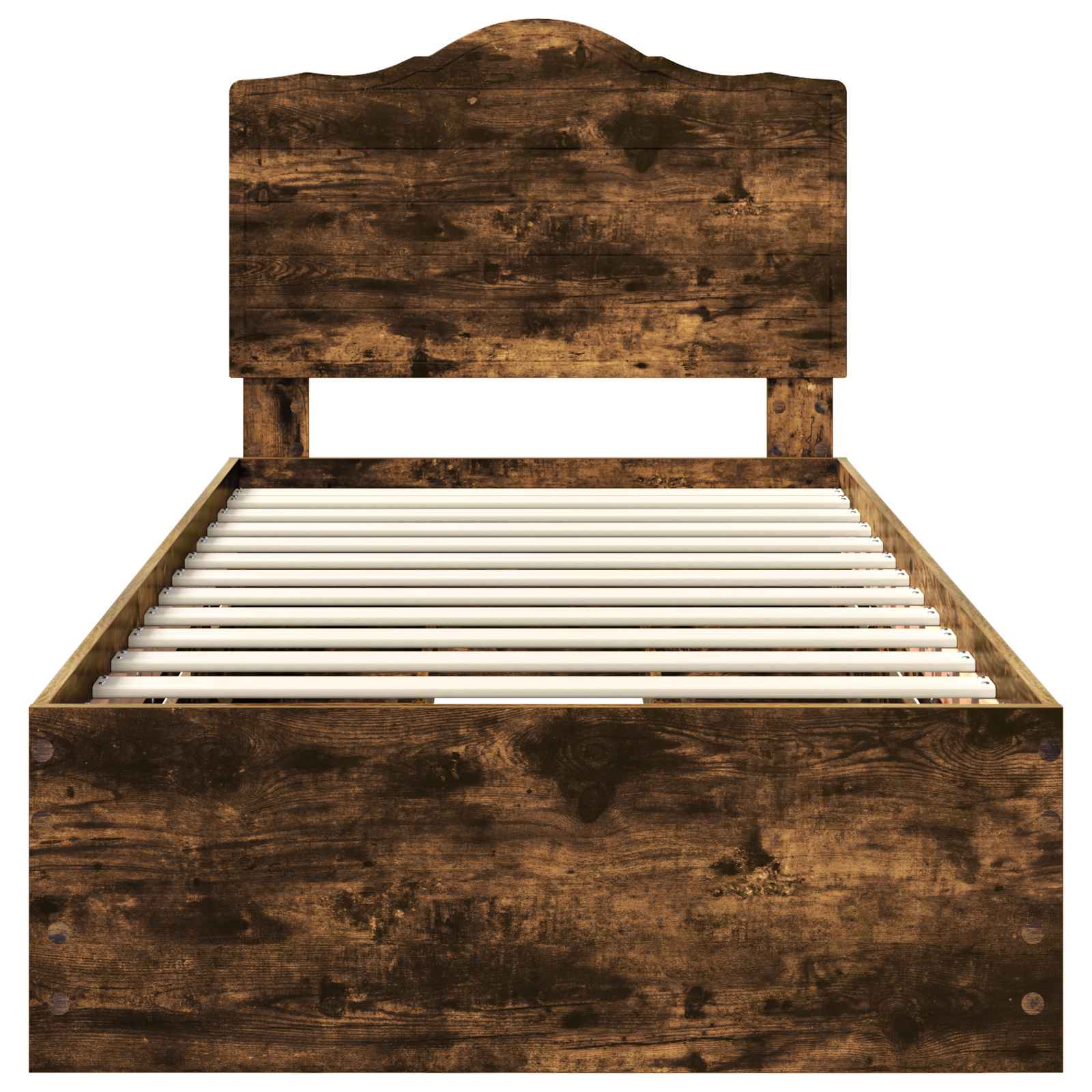 Cadre de lit avec tiroir Chêne Fumé 90 x 200 cm Bois Ingénierie - XIOS