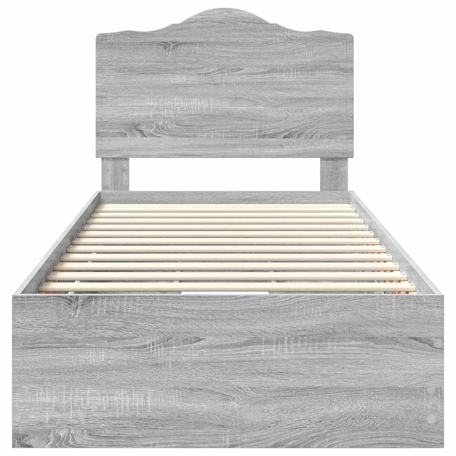 Cadre de lit Gris Sonoma 90 x 200 cm Bois Ingénierie - XIOS