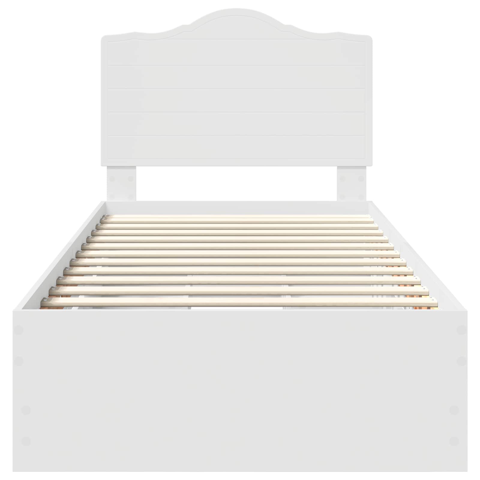 Cadre de lit avec tiroir Blanc 75 x 190 cm Bois Ingénierie - XIOS