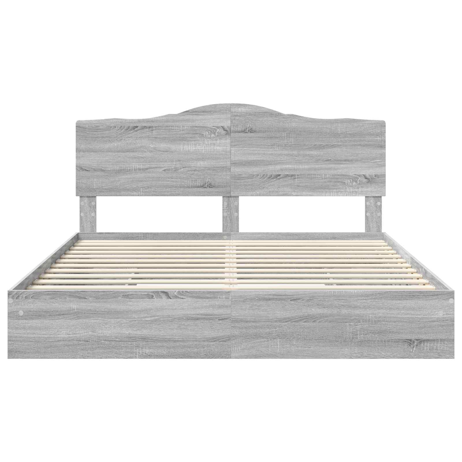 Lit de Rangement Gris Sonoma 200 x 200 cm Bois d'ingénierie - XIOS