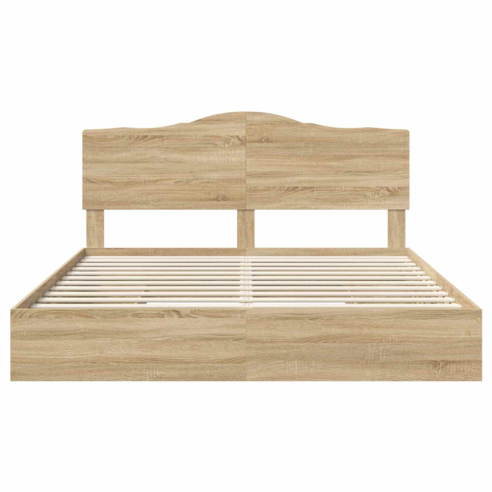 Lit de Rangement Chêne Sonoma 180 x 200 cm Bois d'ingénierie