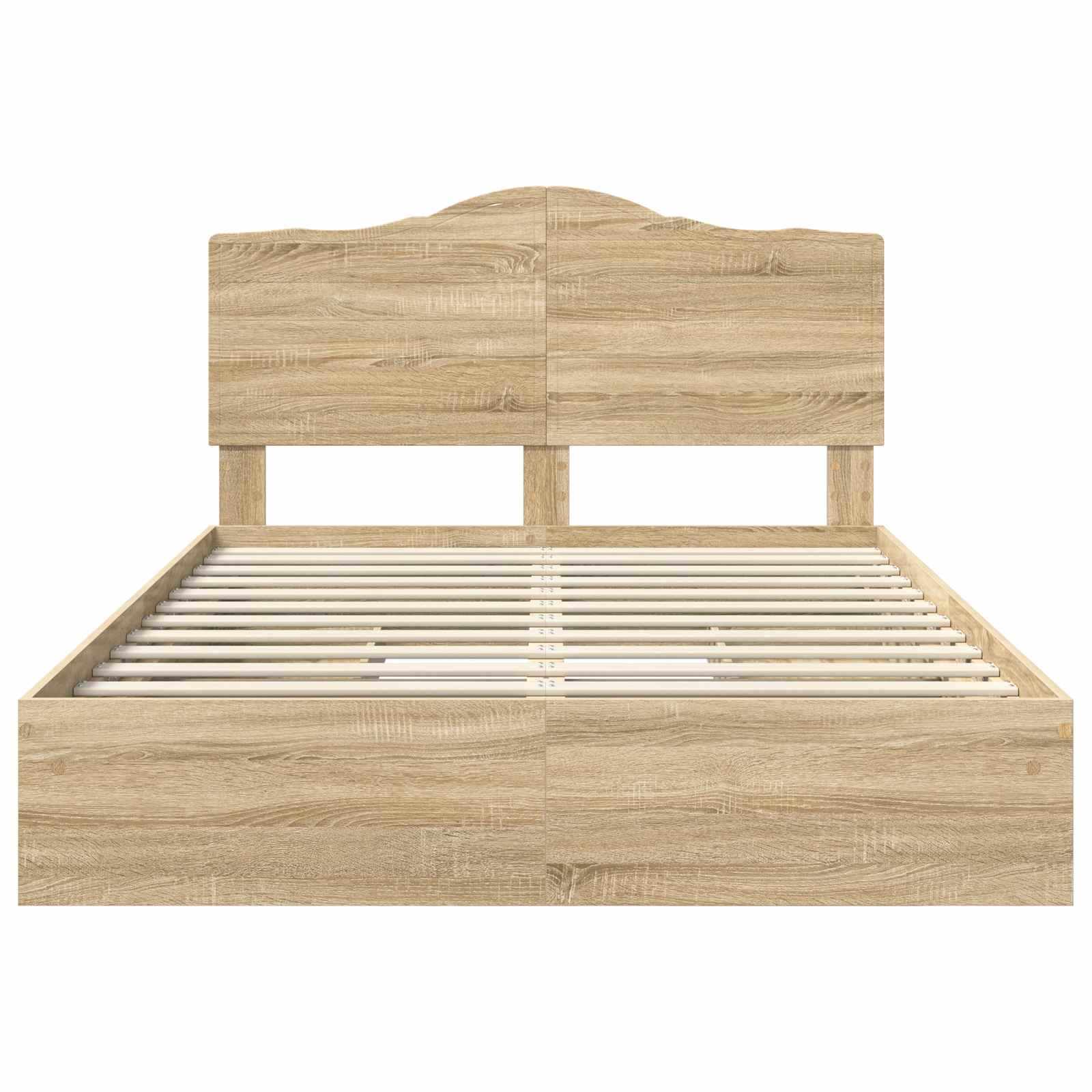 Lit de Rangement Chêne Sonoma 140 x 190 cm Bois d'ingénierie - XIOS