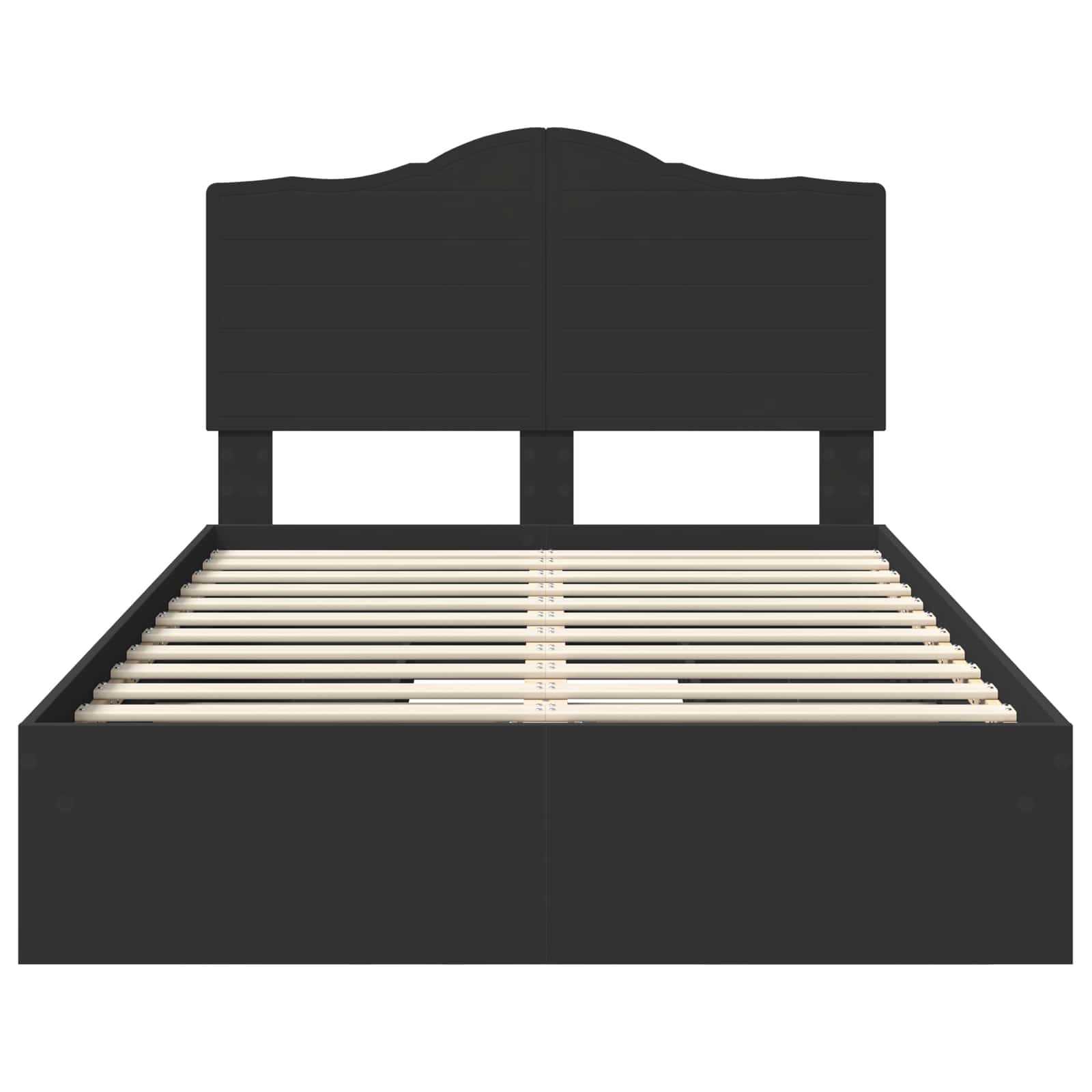 Lit de Rangement Noir 120 x 200 cm Bois d'ingénierie - XIOS