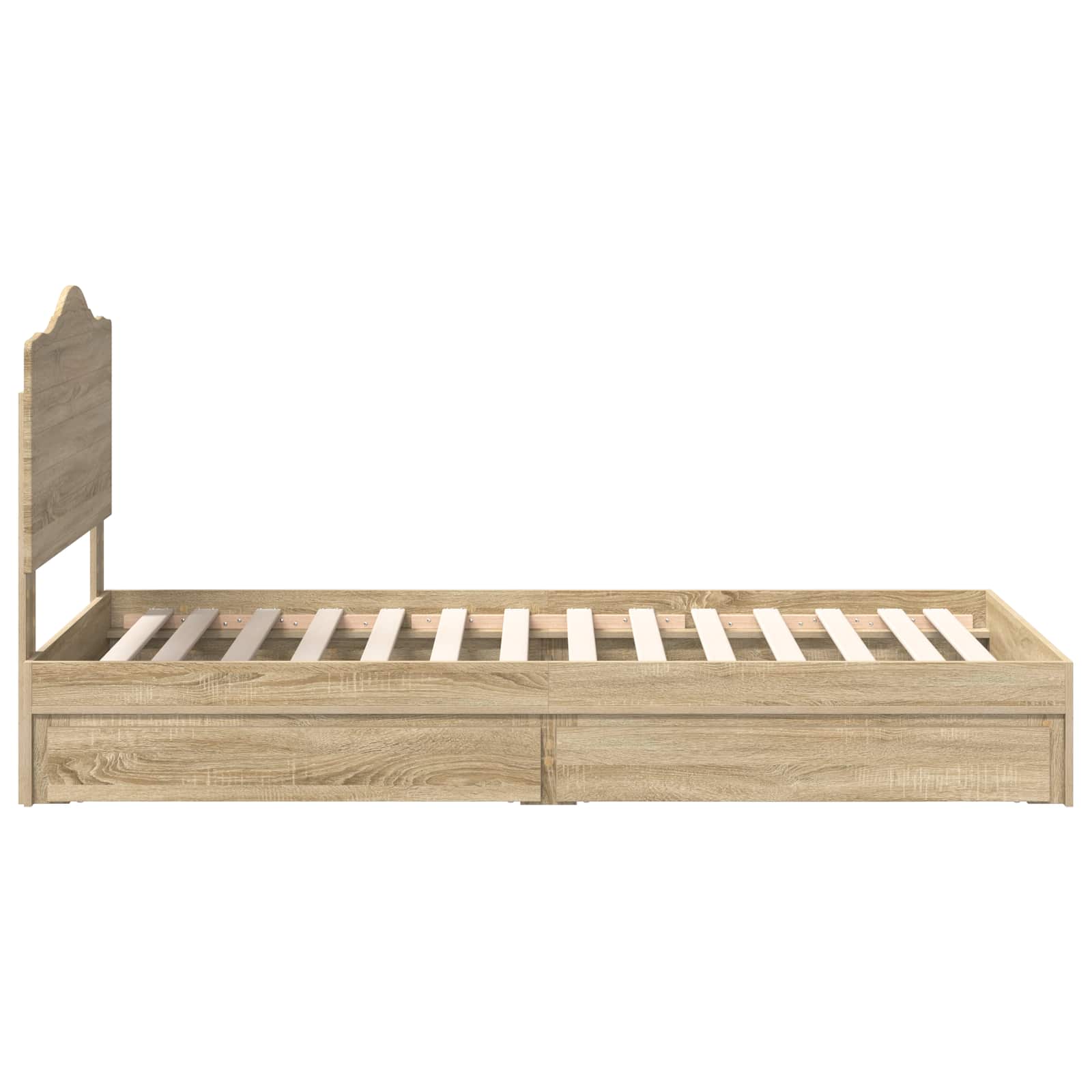 Lit de Rangement Chêne Sonoma 90 x 200 cm Bois d'ingénierie - XIOS