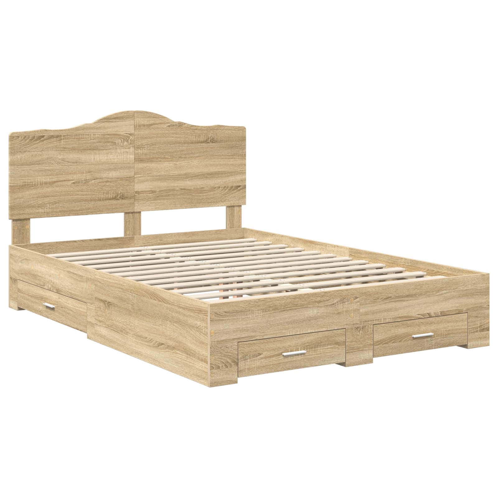 Cadre de lit Chêne Sonoma 150 x 200 cm Bois d'ingénierie - XIOS