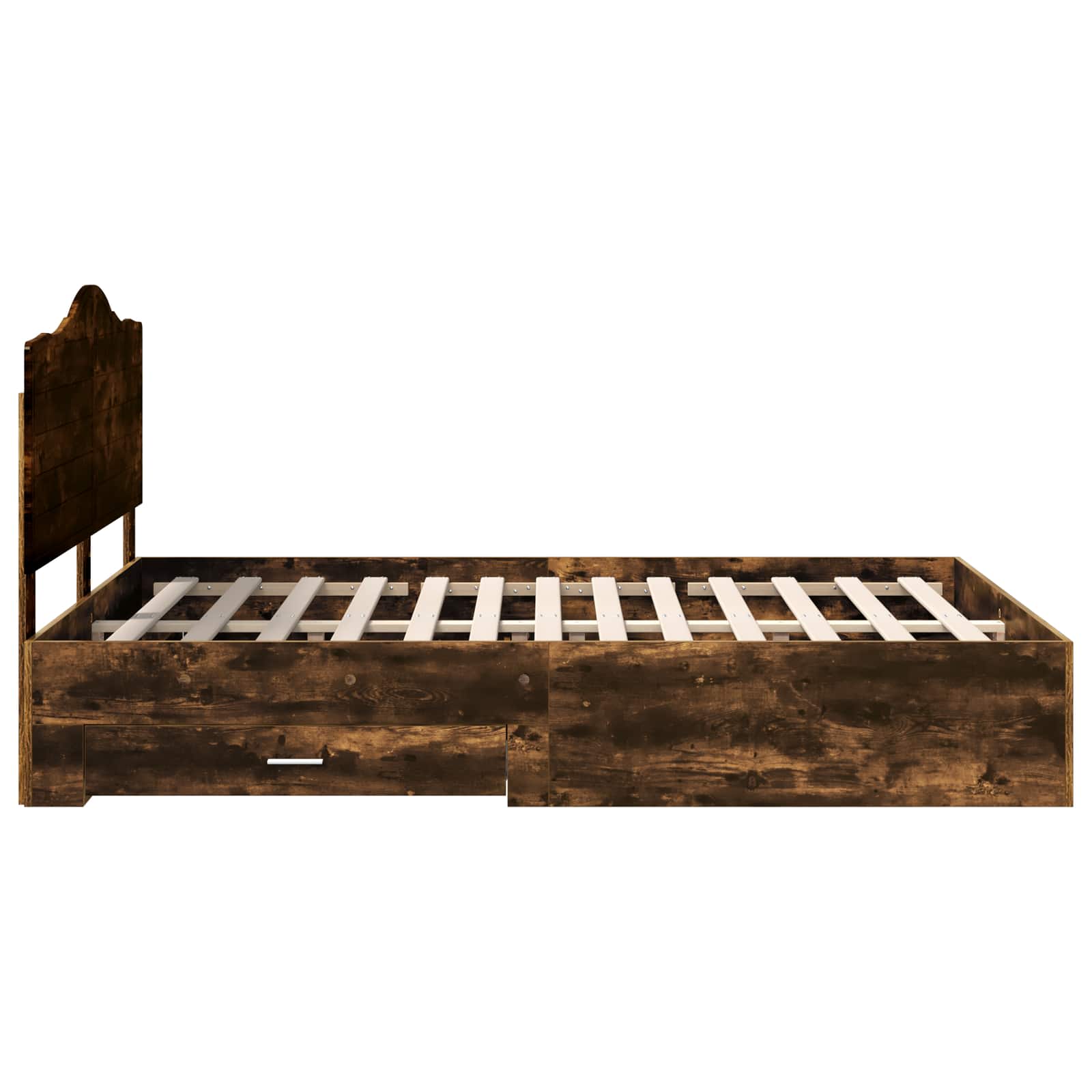 Cadre de lit Chêne fumé 150 x 200 cm Bois d'ingénierie - XIOS