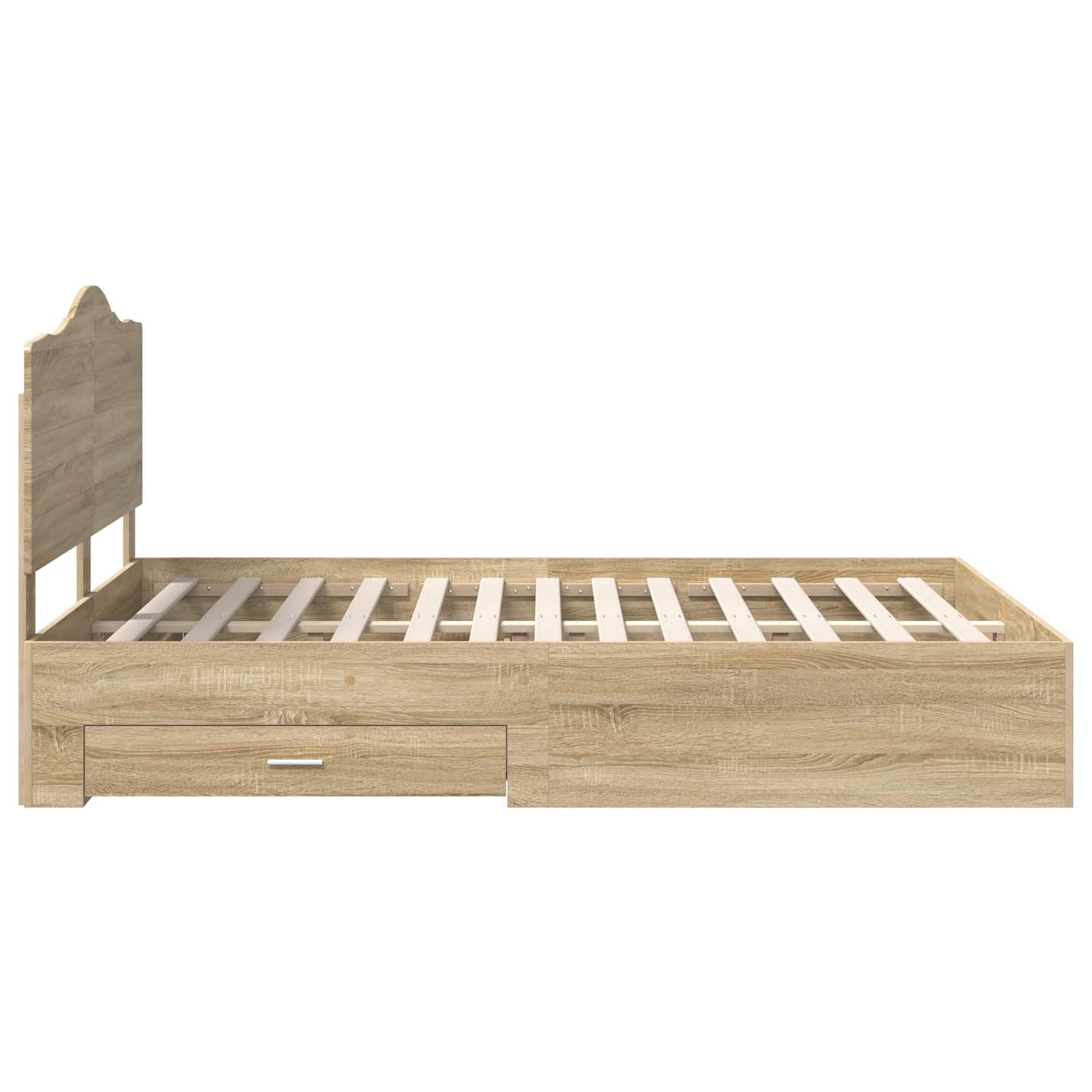 Cadre de lit Chêne Sonoma 140 x 190 cm Bois d'ingénierie - XIOS