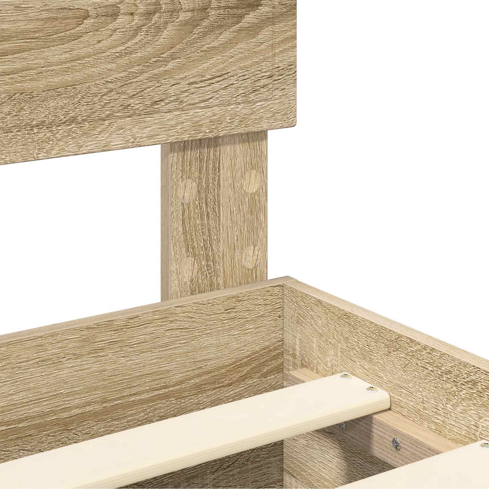 Cadre de lit Chêne Sonoma 135 x 190 cm Bois d'ingénierie - XIOS