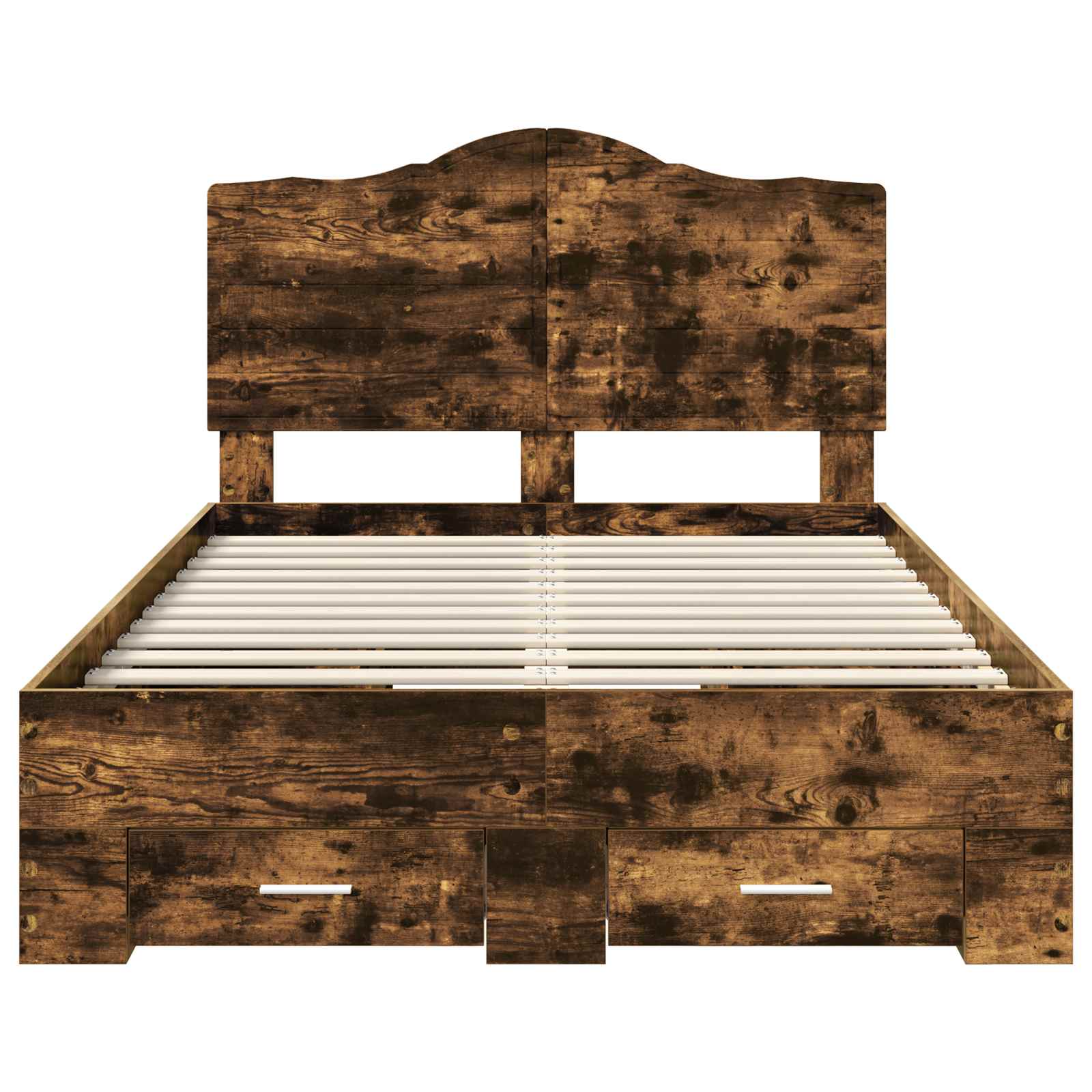 Cadre de lit Chêne fumé 135 x 190 cm Bois d'ingénierie - XIOS