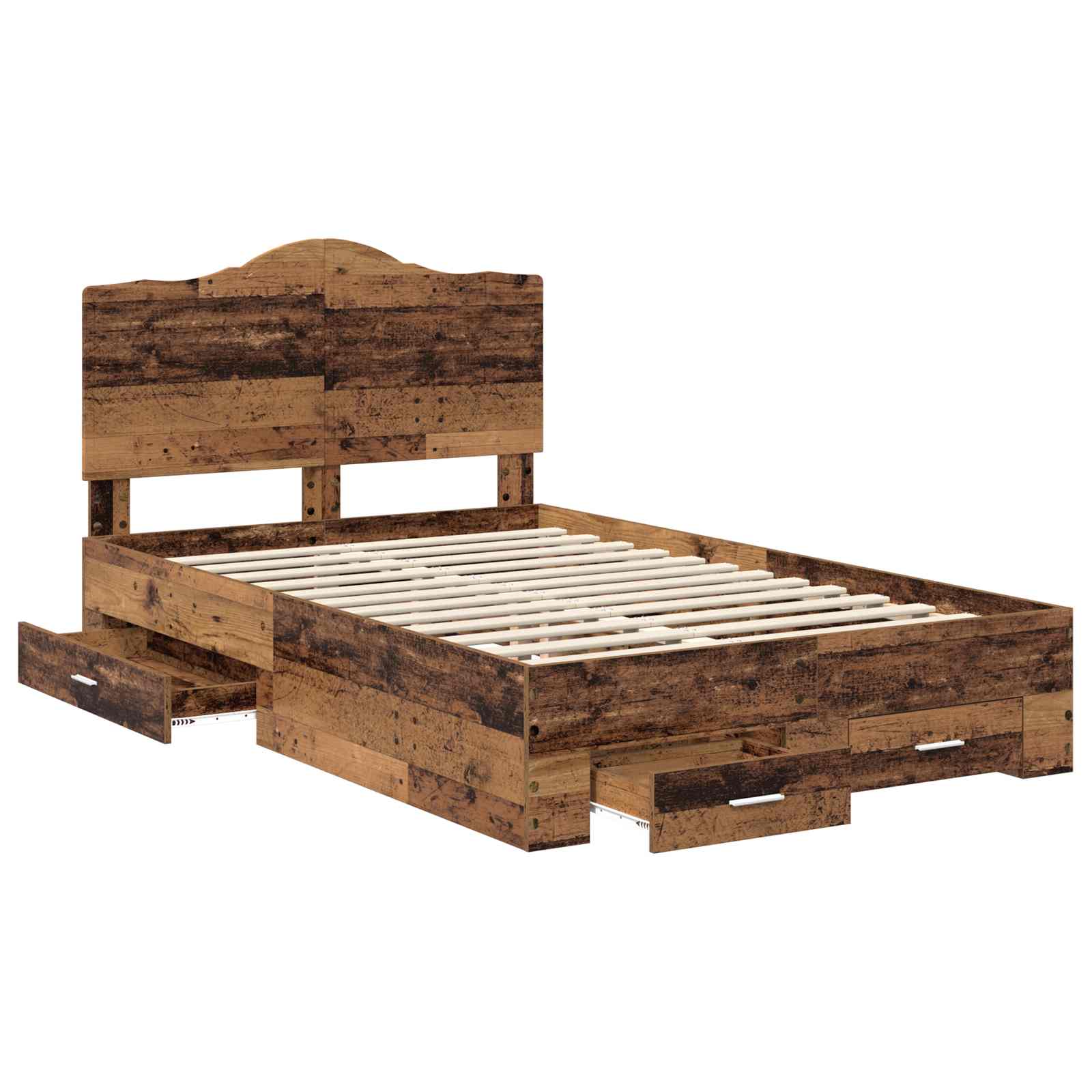 Cadre de lit Bois ancien 120 x 190 cm Bois d'ingénierie