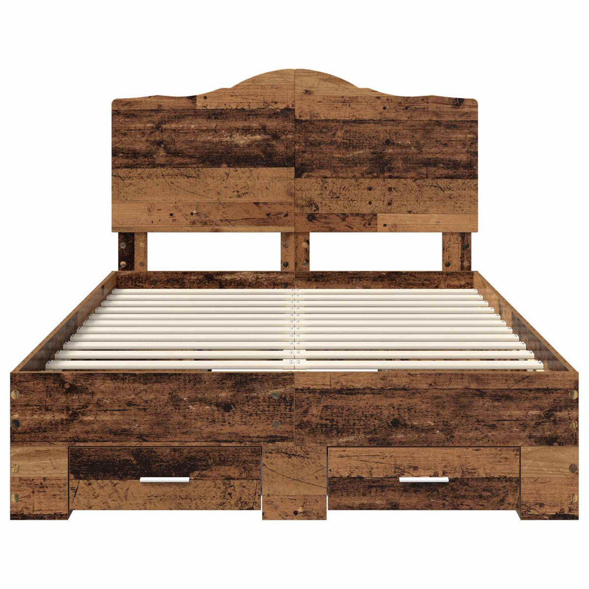 Cadre de lit Bois ancien 120 x 190 cm Bois d'ingénierie