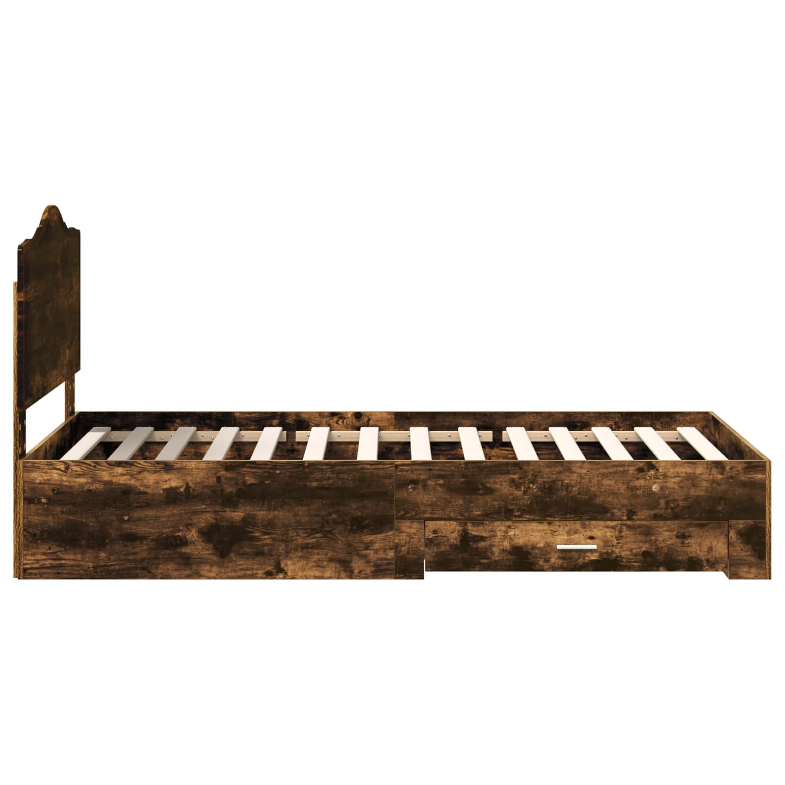 Cadre de lit Chêne fumé 100 x 200 cm Bois d'ingénierie - XIOS
