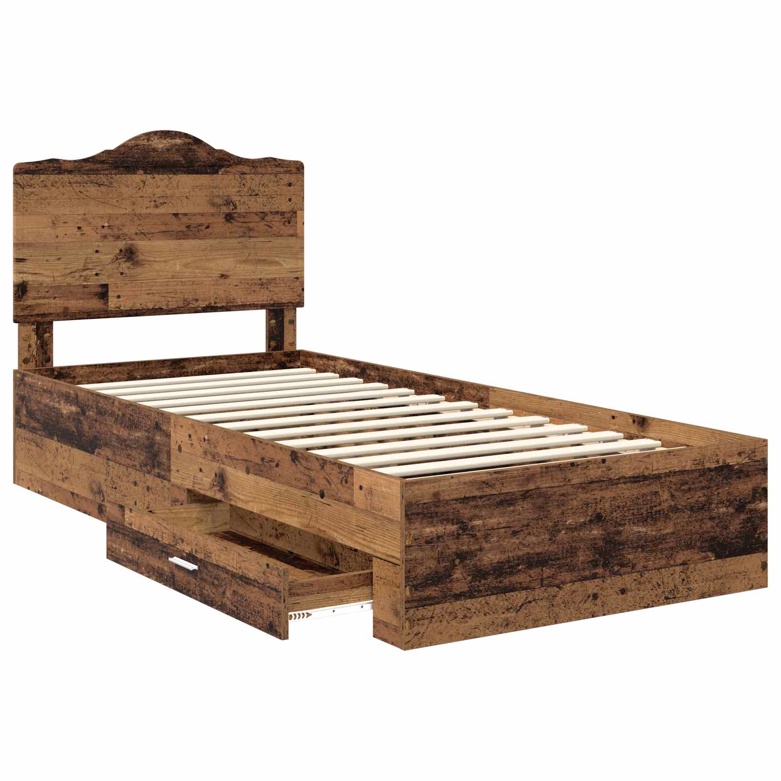 Cadre de lit Bois ancien 90 x 200 cm Bois d'ingénierie - XIOS