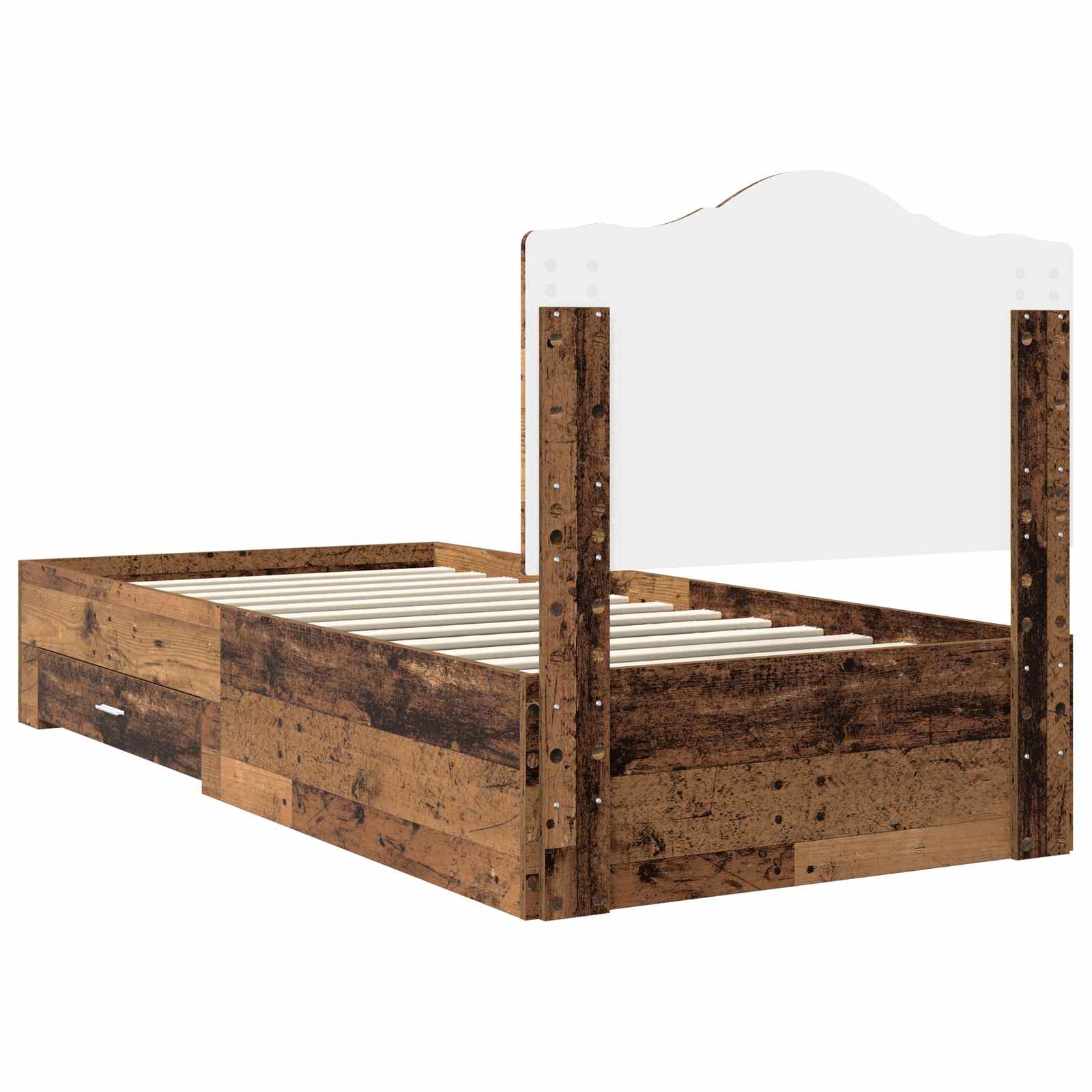 Cadre de lit Bois ancien 90 x 200 cm Bois d'ingénierie - XIOS