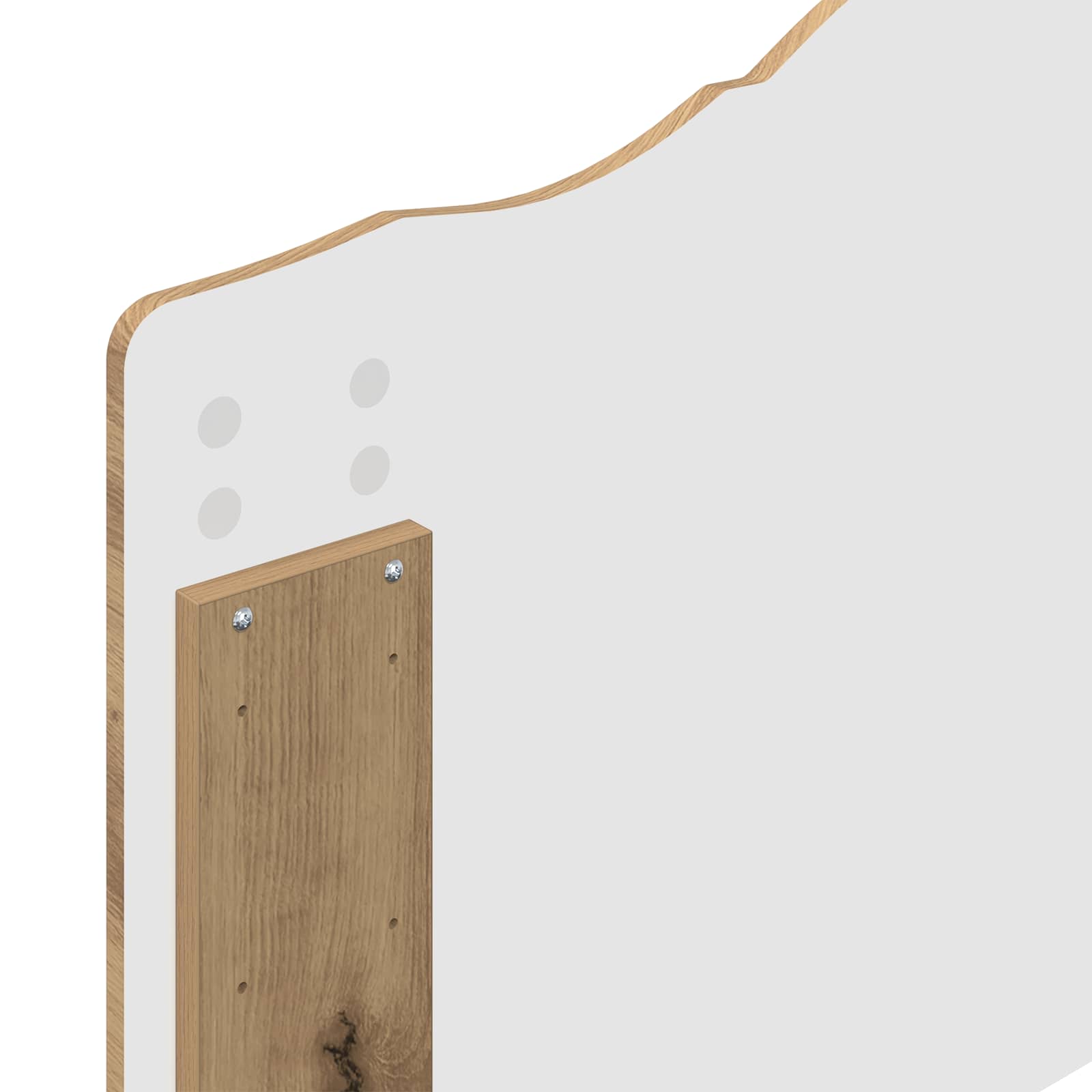 Cadre de lit Chêne artisanal 90 x 200 cm Bois d'ingénierie - XIOS