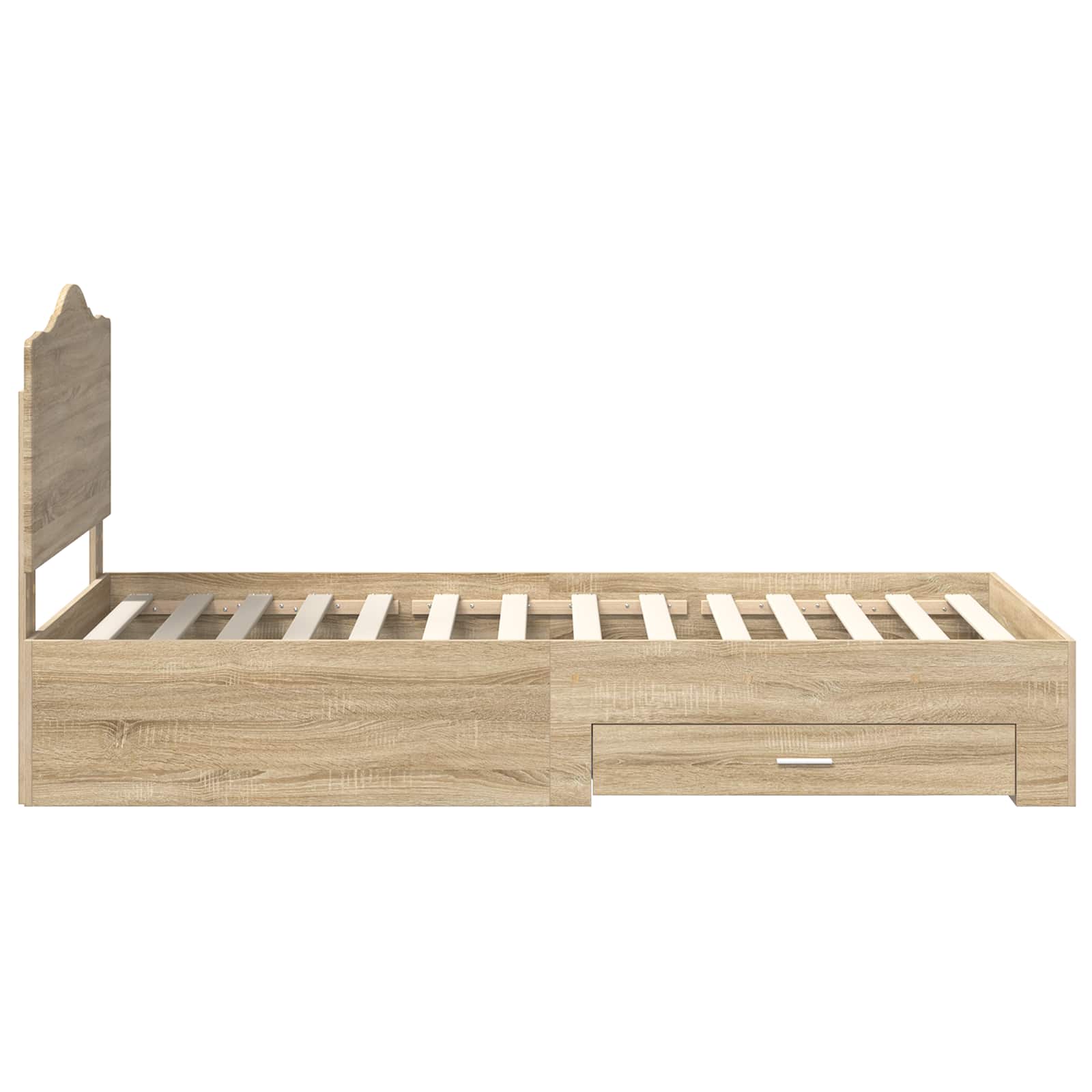 Cadre de lit Chêne Sonoma 90 x 190 cm Bois d'ingénierie - XIOS