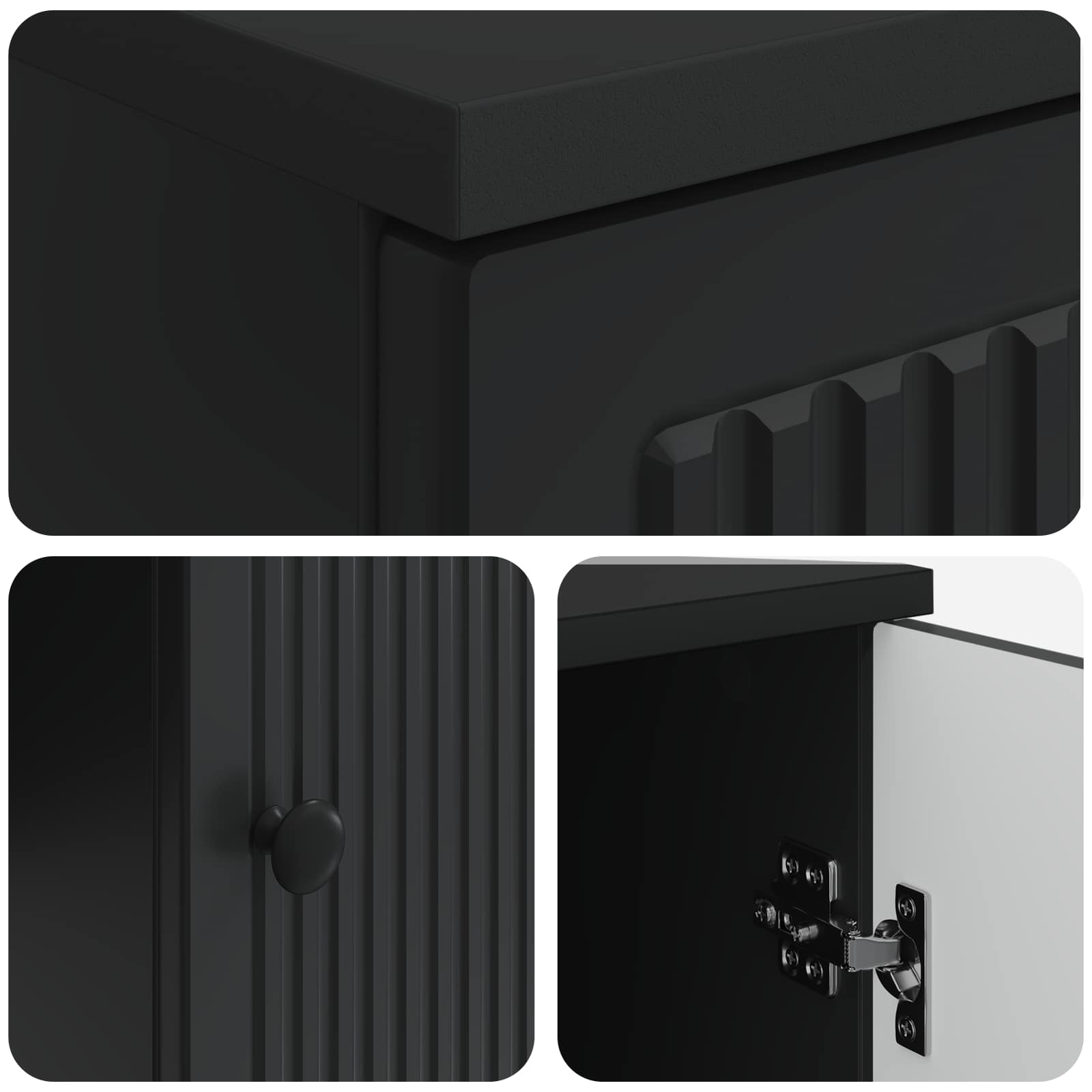 Bureau Noir Bois d'ingénierie 142,5 x 50 x 75 cm - XIOS