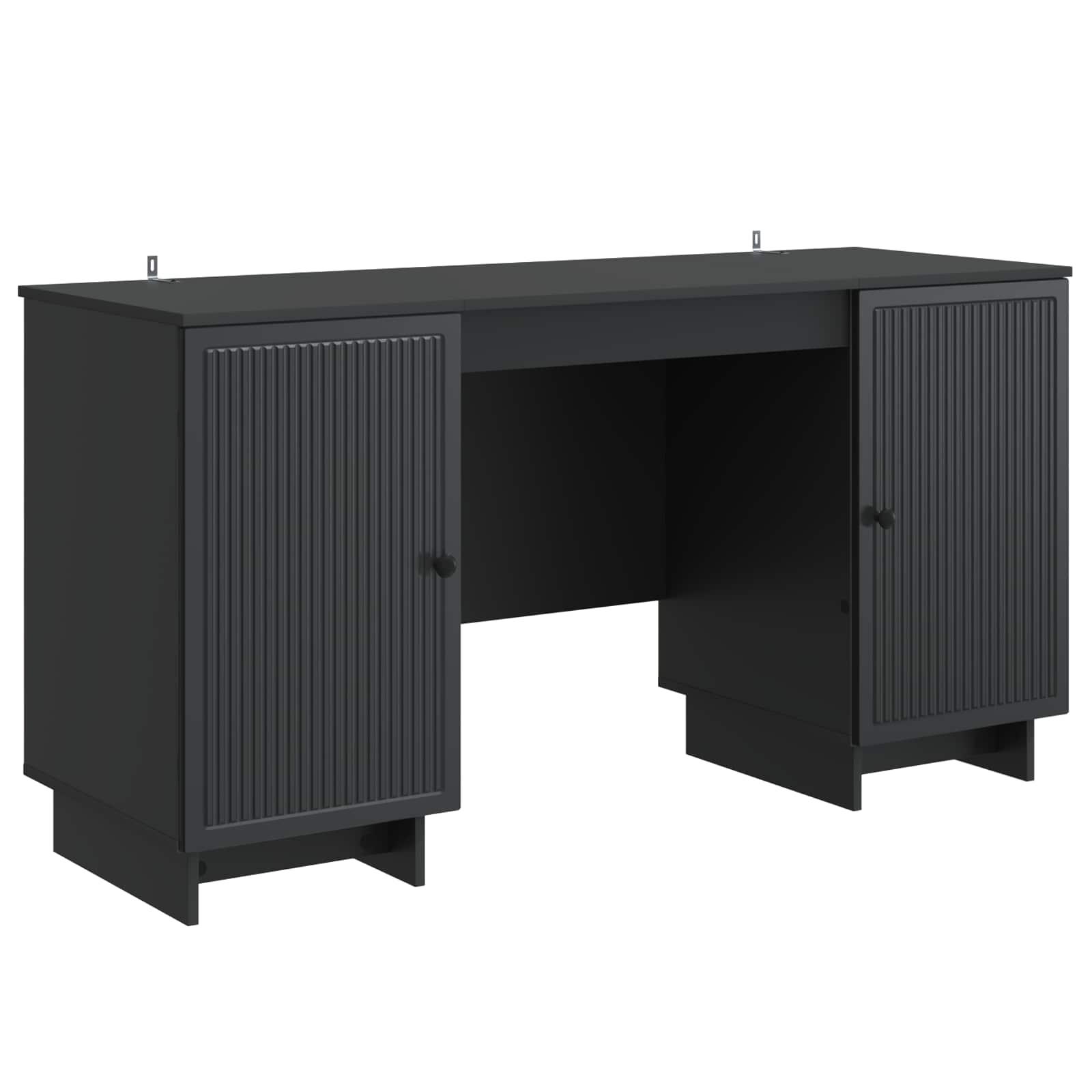 Bureau Noir Bois d'ingénierie 142,5 x 50 x 75 cm - XIOS