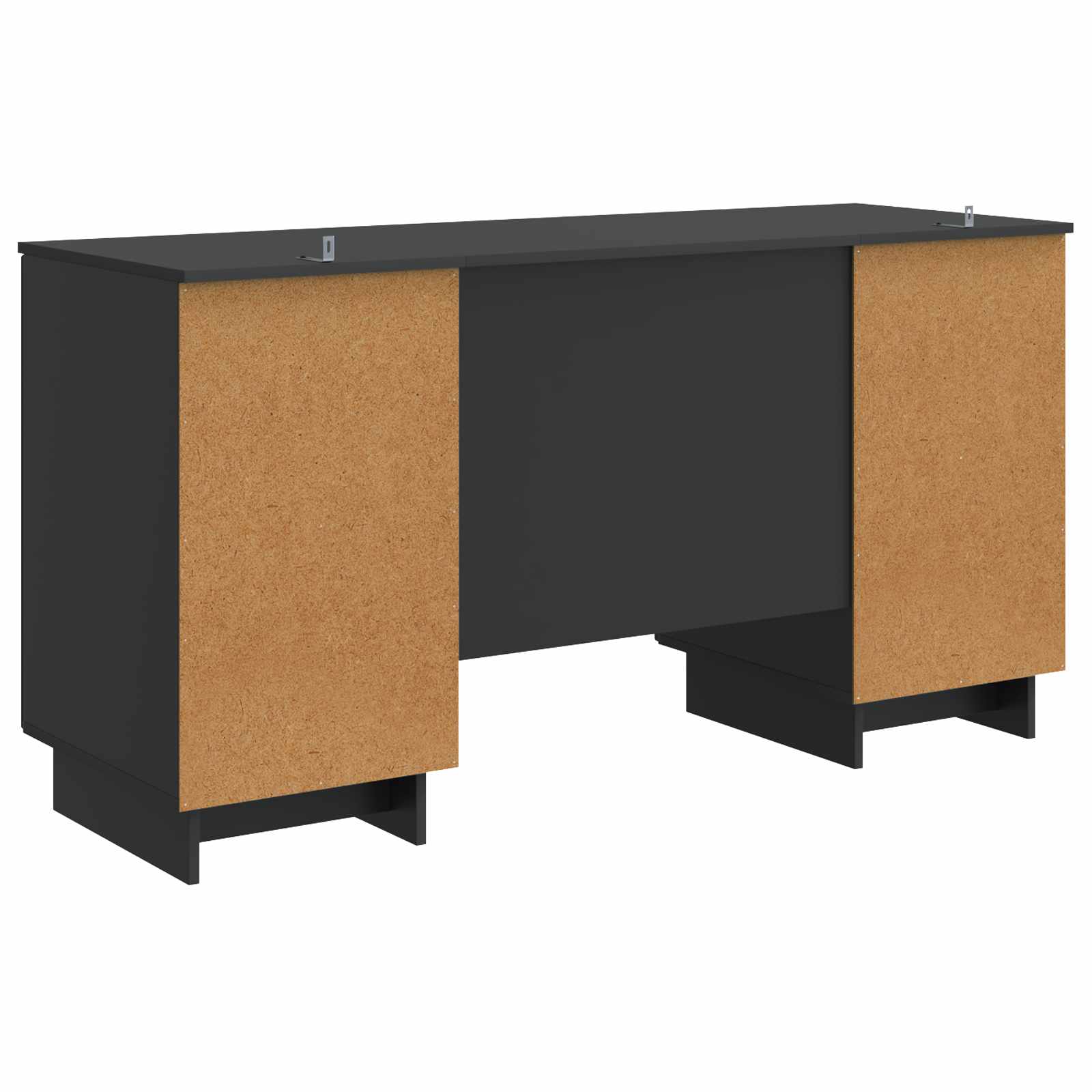 Bureau Noir Bois d'ingénierie 142,5 x 50 x 75 cm - XIOS