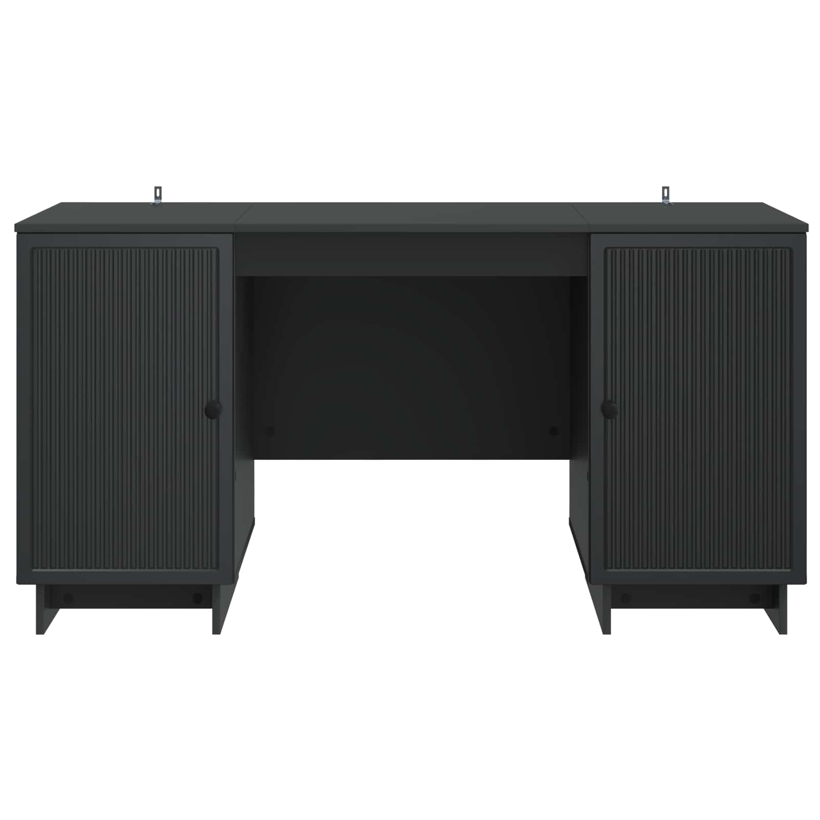 Bureau Noir Bois d'ingénierie 142,5 x 50 x 75 cm - XIOS