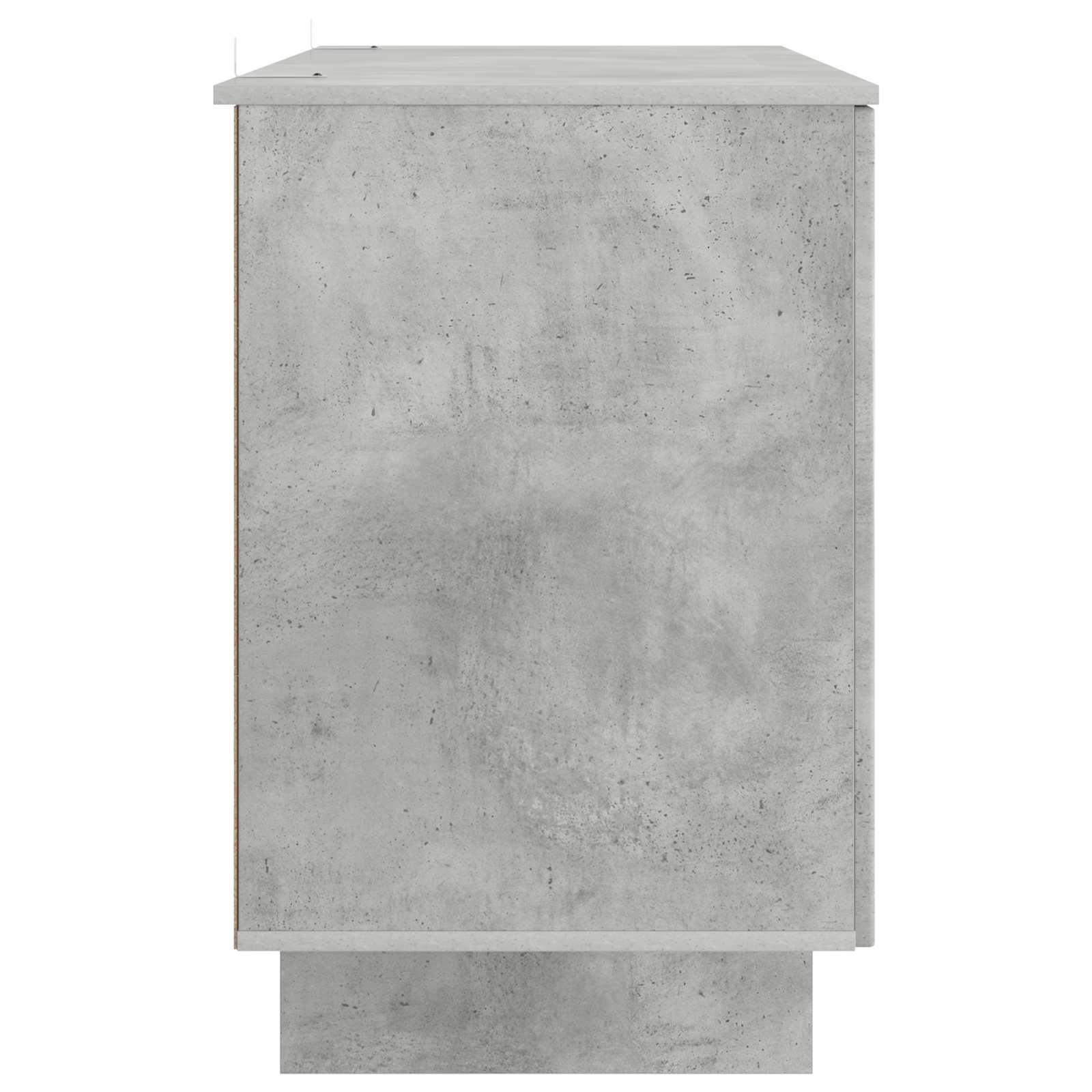 Bureau Gris béton Bois d'ingénierie 142,5 x 50 x 75 cm - XIOS