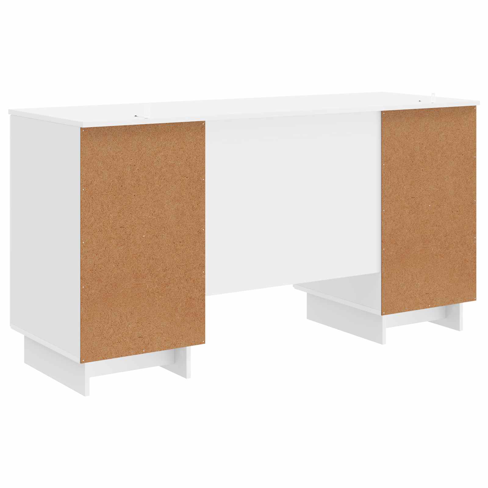 Bureau Blanc brillant Bois d'ingénierie 142,5 x 50 x 75 cm - XIOS