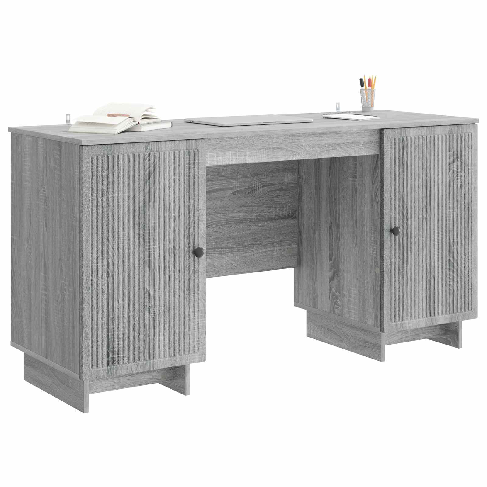 Bureau Sonoma gris Bois d'ingénierie 142,5 x 50 x 75 cm - XIOS