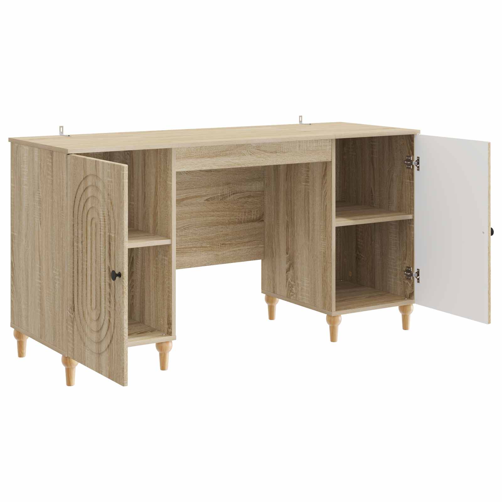 Bureau avec étagère Sonoma 142,5 x 50 x 75 cm Bois d'ingénierie - XIOS