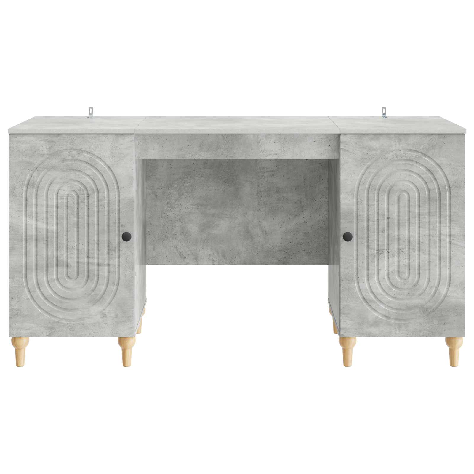 Bureau Gris béton 142,5 x 50 x 75 cm Bois d'ingénierie - XIOS