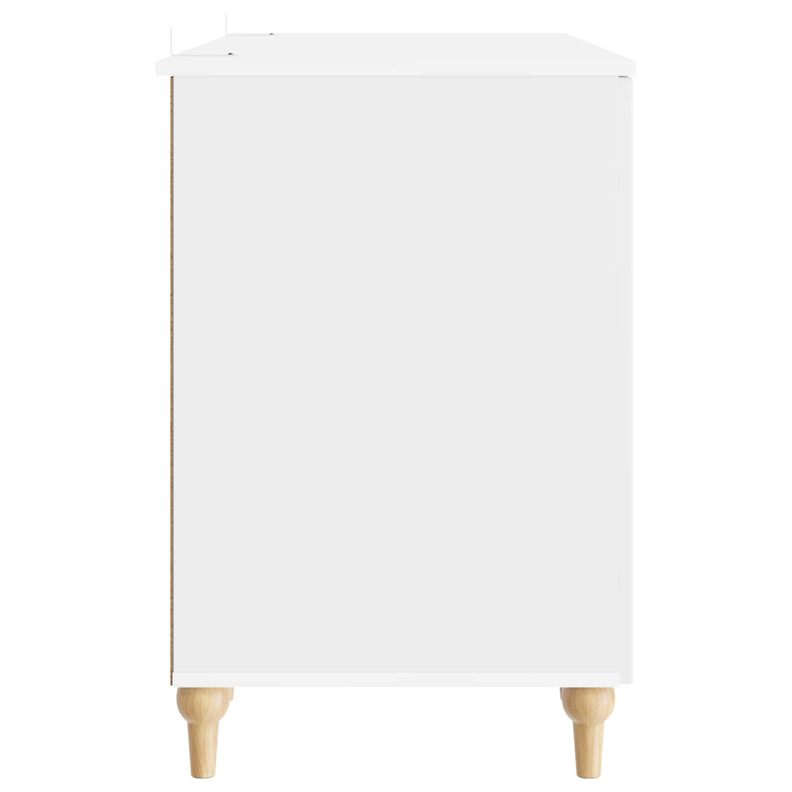 Bureau Blanc Brillant 142,5 x 50 x 75 cm Bois d'ingénierie - XIOS