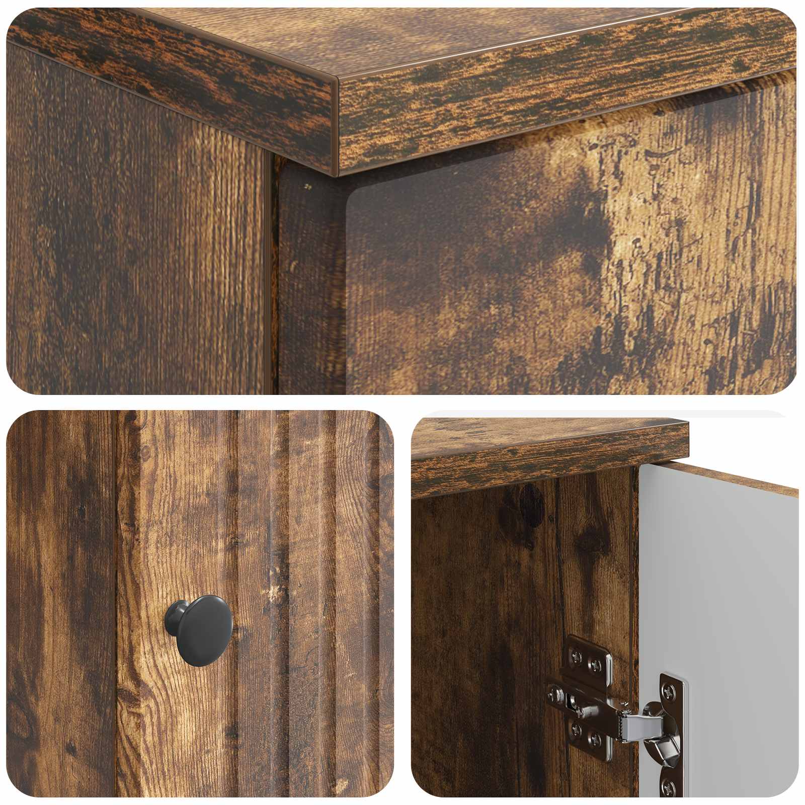 Bureau Chêne fumé 142,5 x 50 x 75 cm Bois d'ingénierie - XIOS