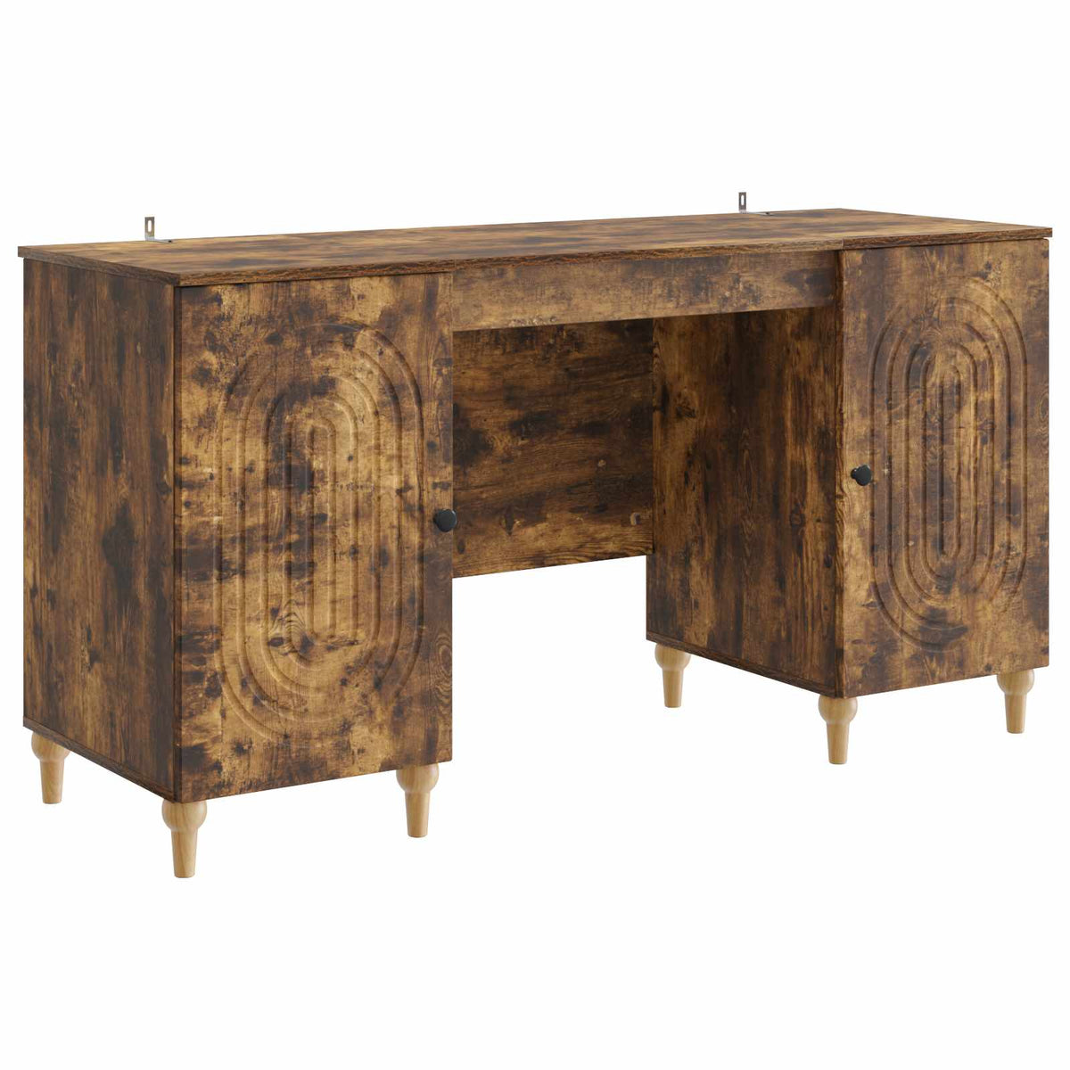 Bureau Chêne fumé 142,5 x 50 x 75 cm Bois d'ingénierie