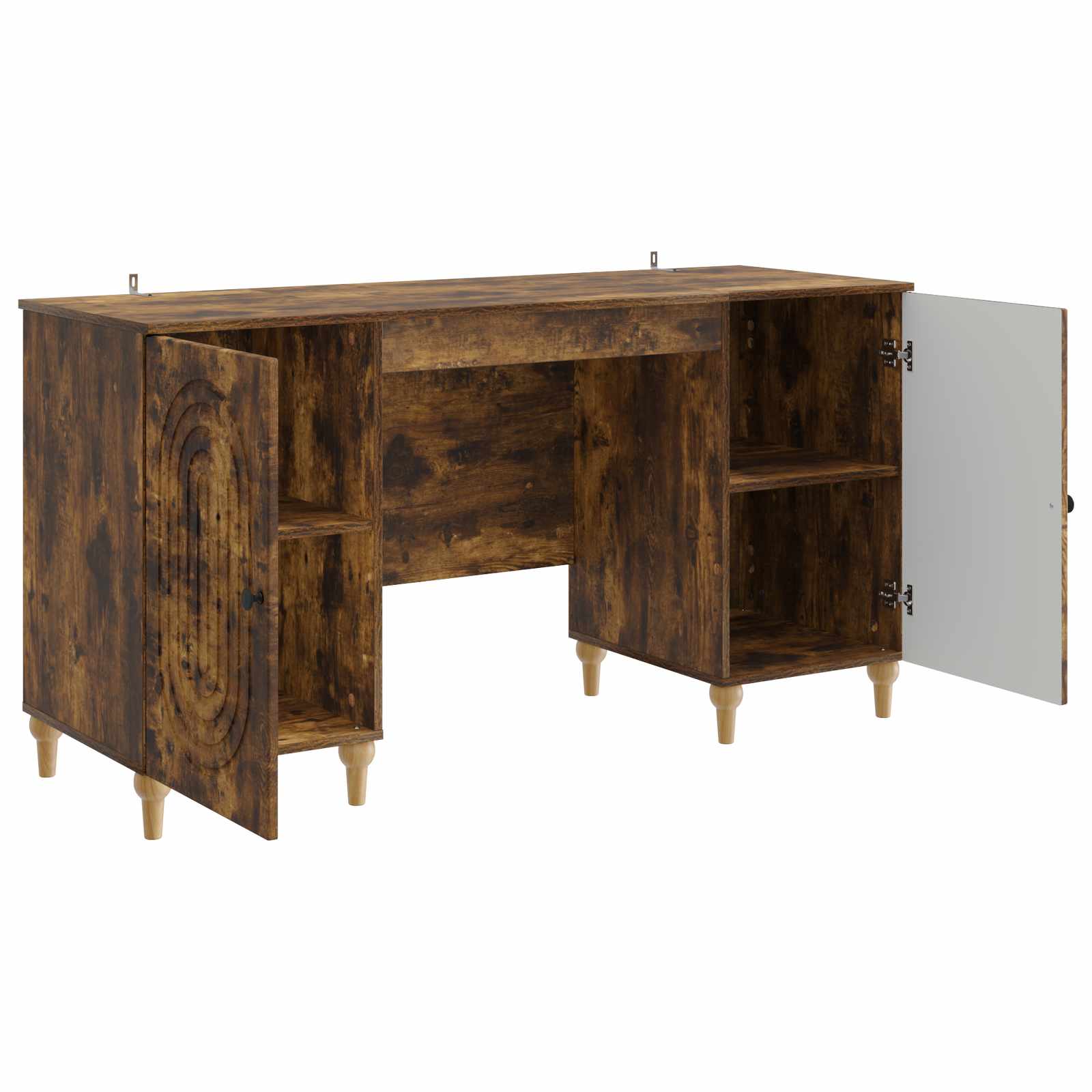 Bureau Chêne fumé 142,5 x 50 x 75 cm Bois d'ingénierie - XIOS