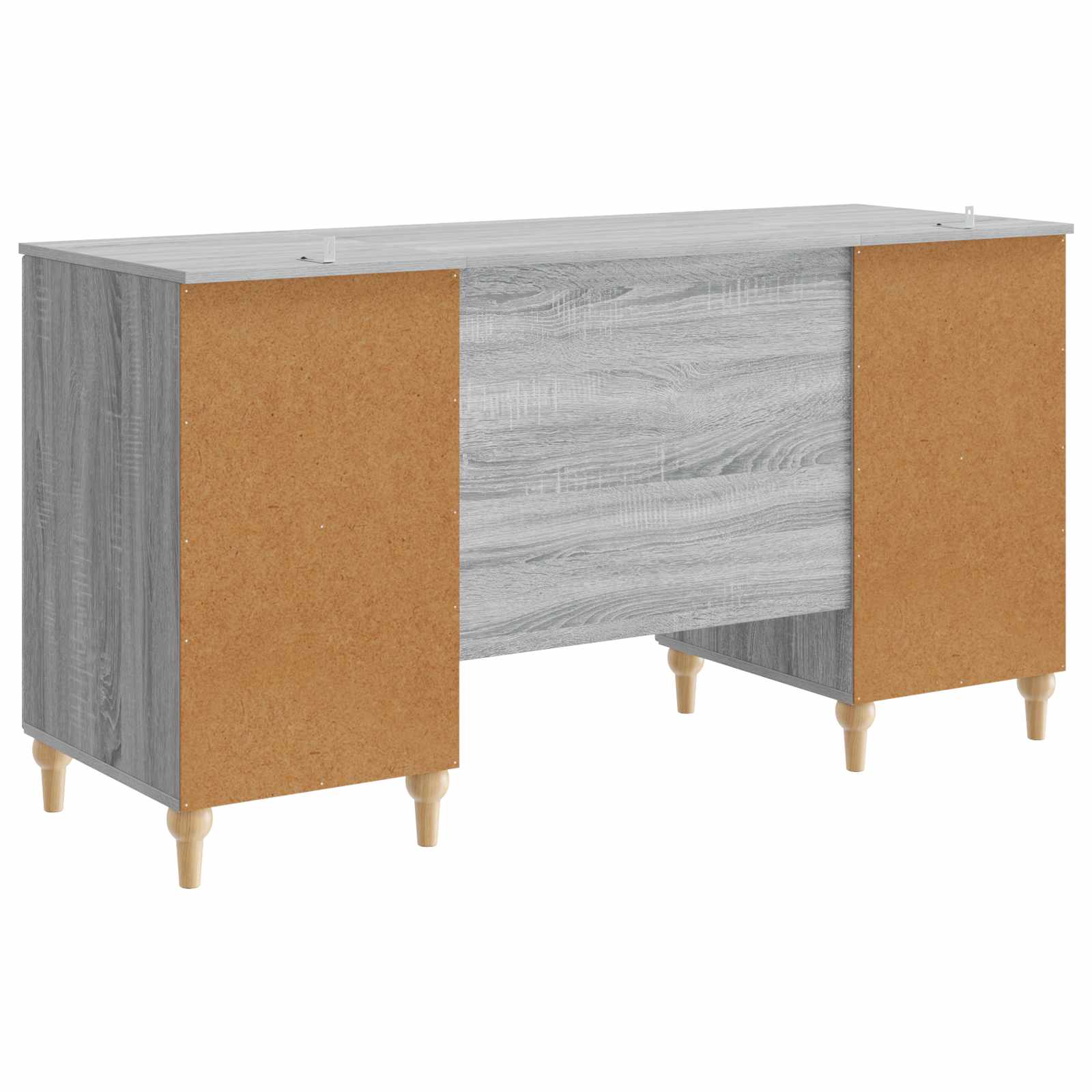 Bureau Sonoma gris 142,5 x 50 x 75 cm Bois d'ingénierie - XIOS