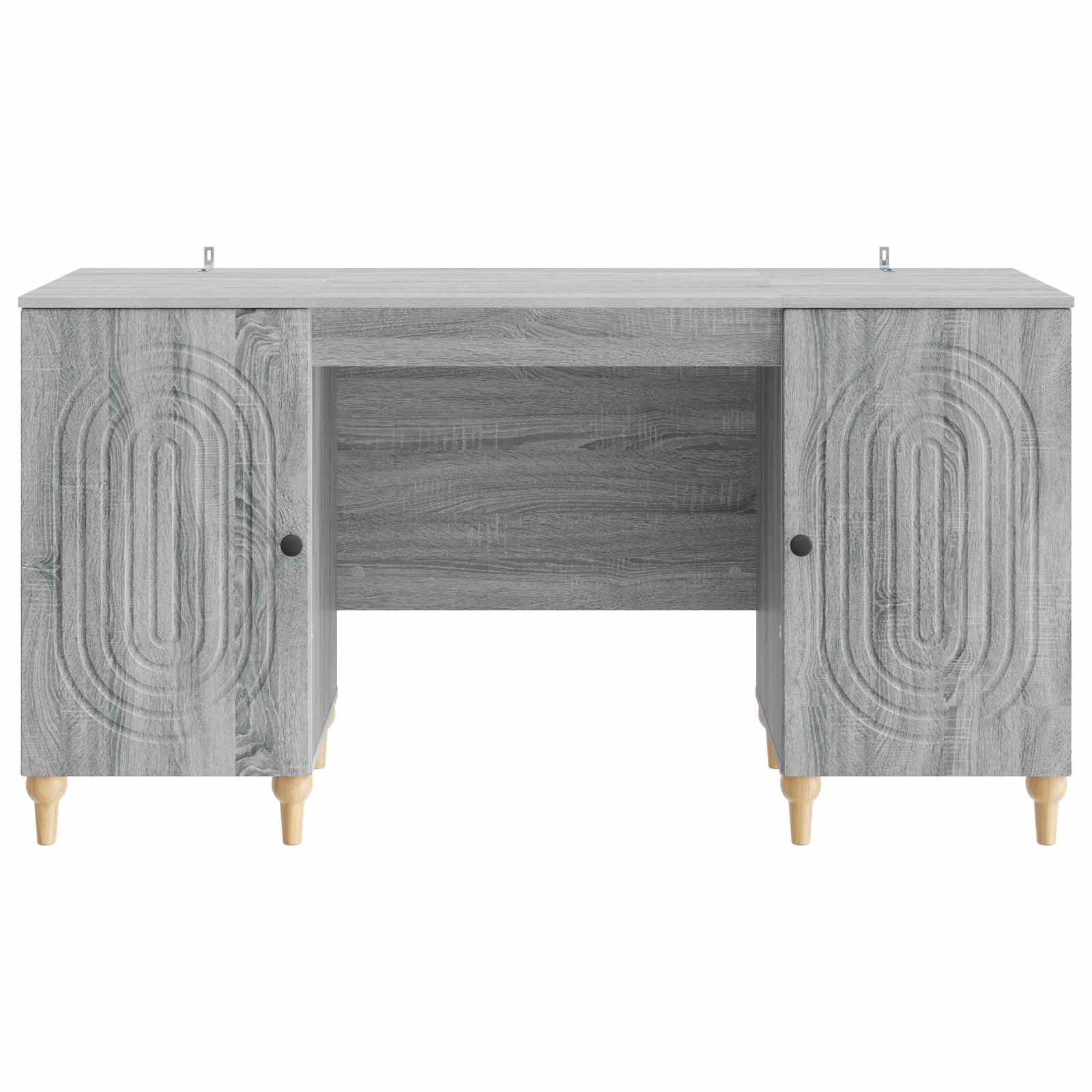 Bureau Sonoma gris 142,5 x 50 x 75 cm Bois d'ingénierie - XIOS