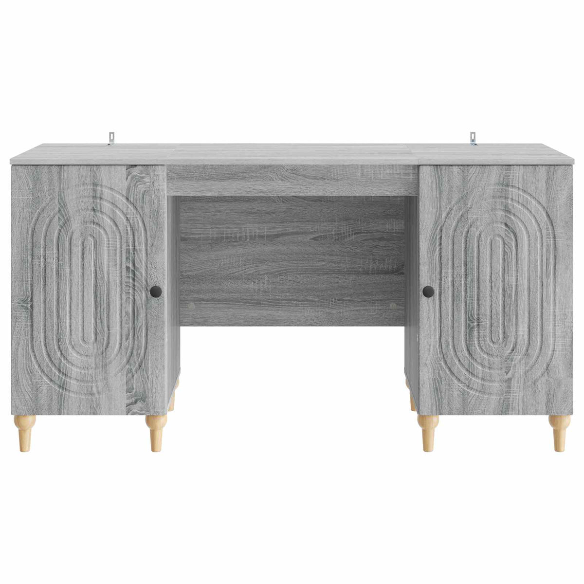 Bureau Sonoma gris 142,5 x 50 x 75 cm Bois d'ingénierie