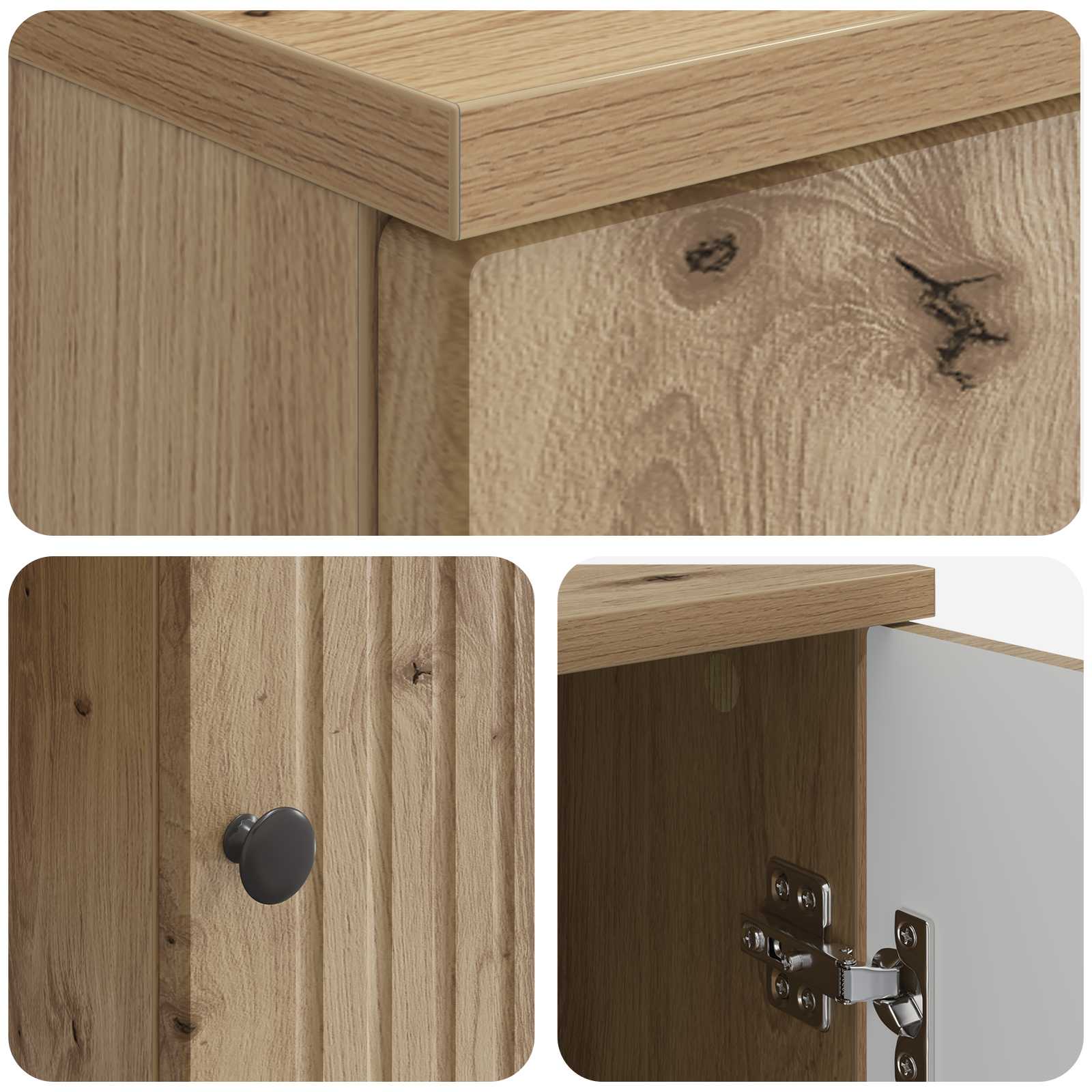 Bureau Chêne artisanal 142,5 x 50 x 75 cm Bois d'ingénierie - XIOS