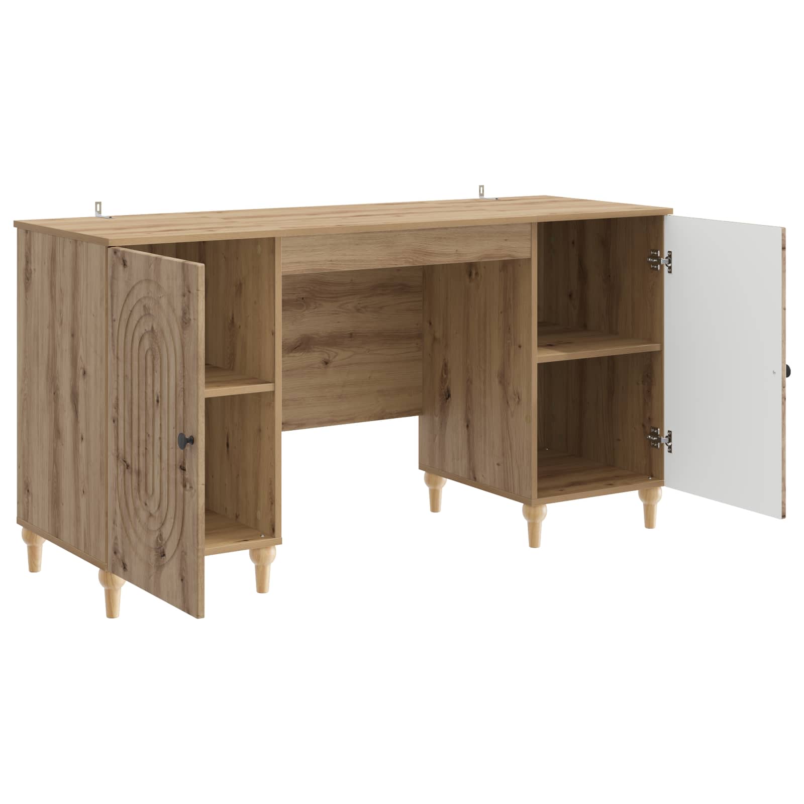 Bureau Chêne artisanal 142,5 x 50 x 75 cm Bois d'ingénierie - XIOS